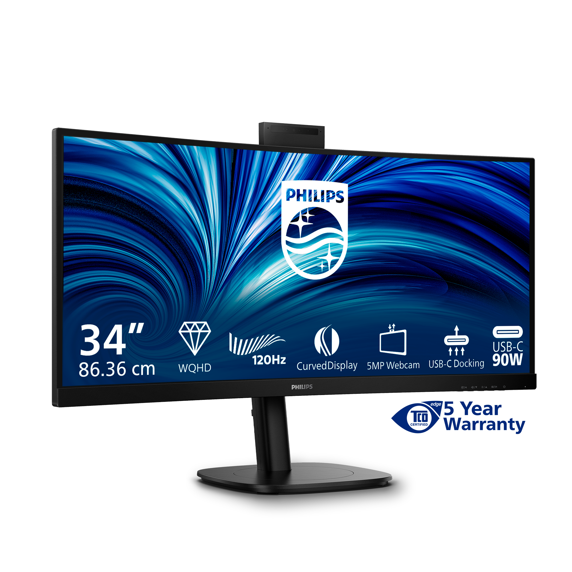 34B2U3600CH 34IN 86.36CM VA 3440X1440120HZ 4 MS 21.9 BLACK