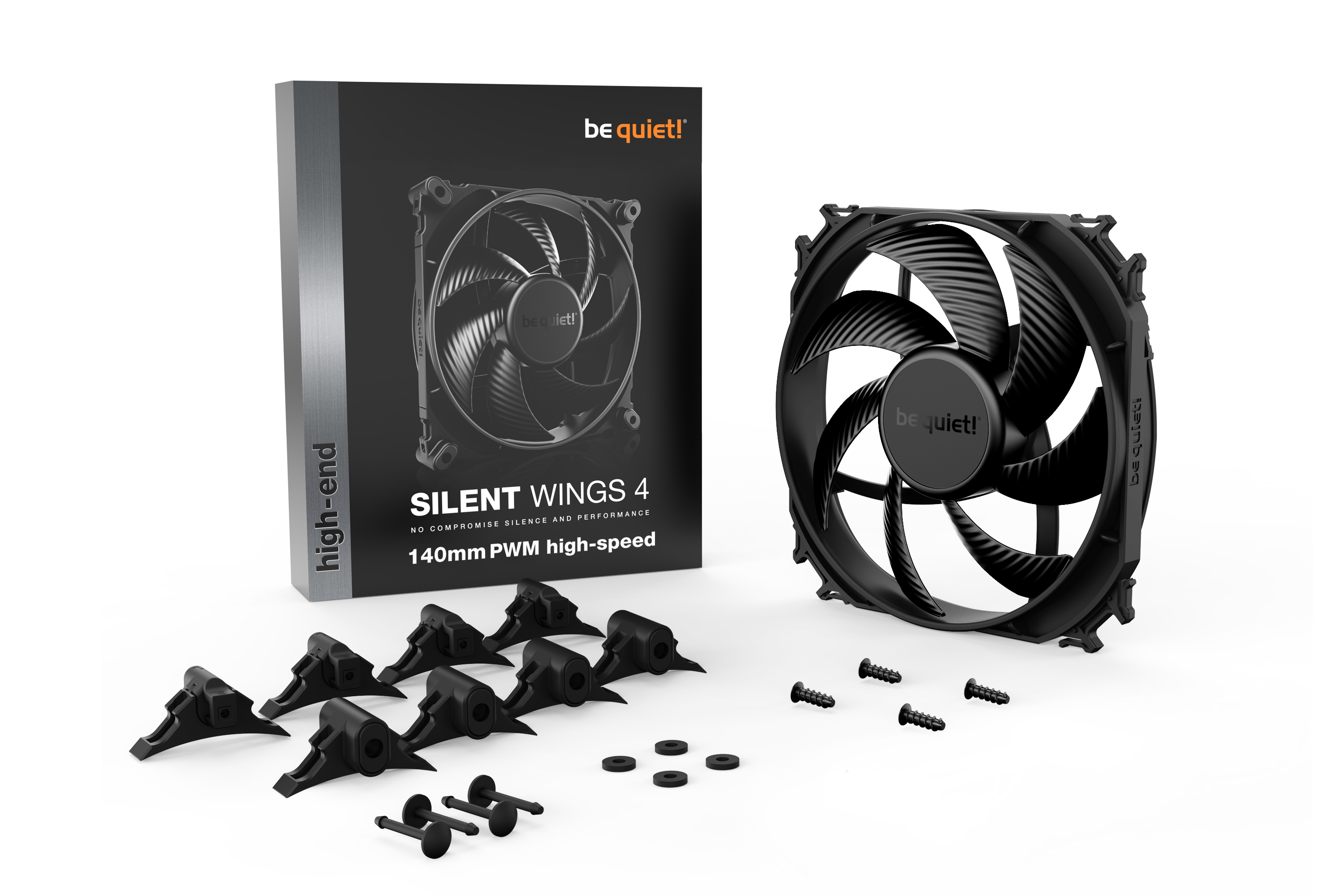 Silent Wings 4 PWM high-speed 140x140x25, Gehäuselüfter