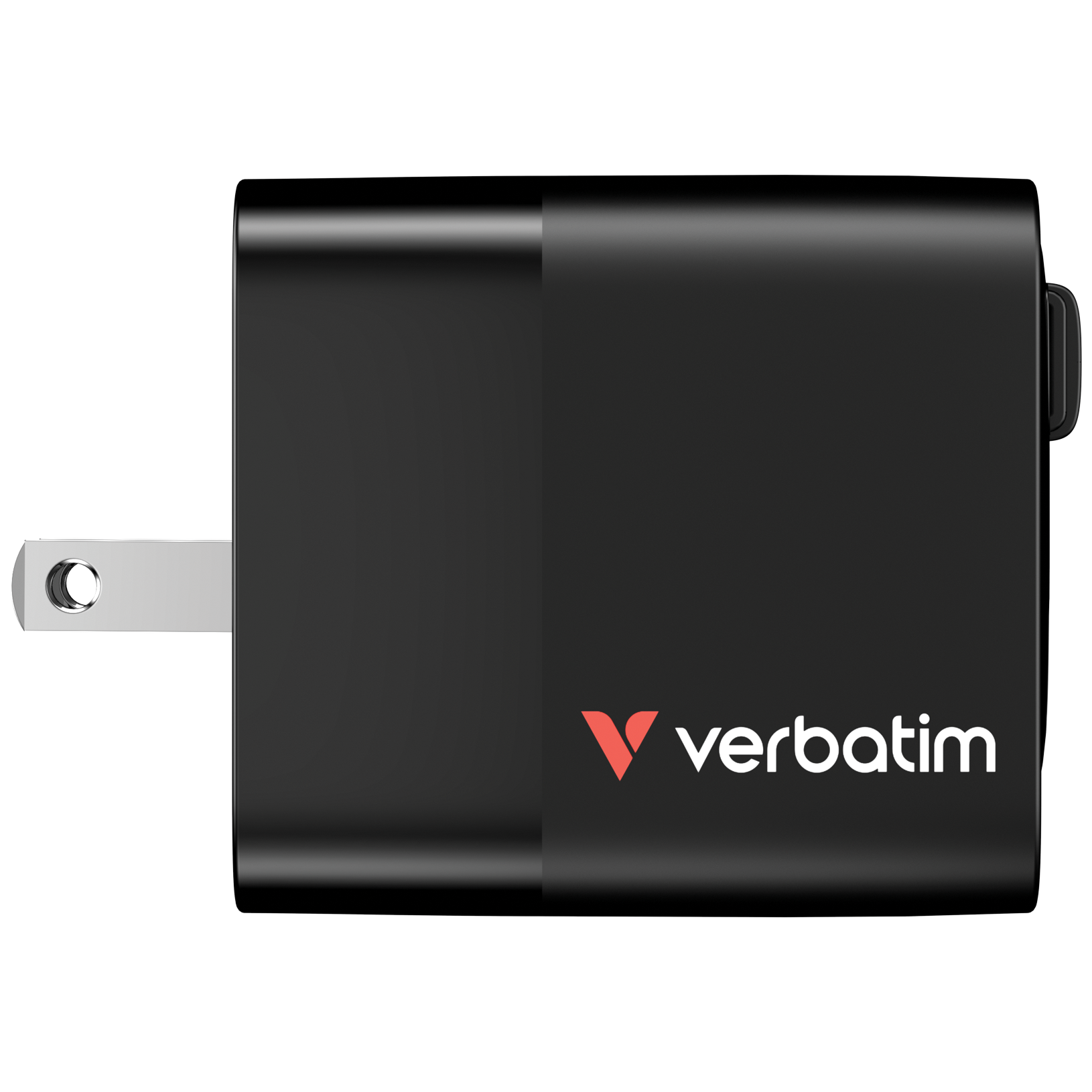 Verbatim Gan Charger 65W 2xUSB-C PD,1xUSB-A, retrac. Cable 32217