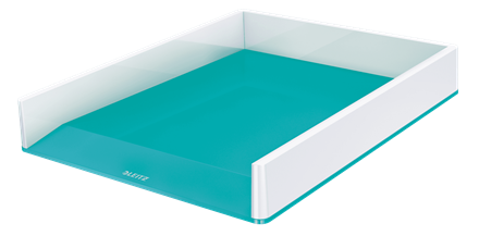 LEITZ Briefablage WOW Duo Colour perlweiß/eisblau DIN A4, 1 St.