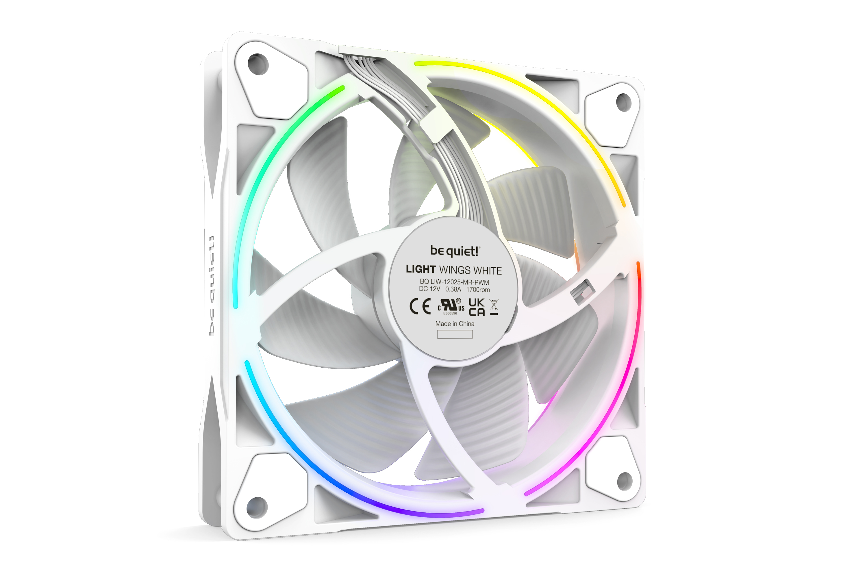 Light Wings White 120mm PWM Triple Pack, Gehäuselüfter