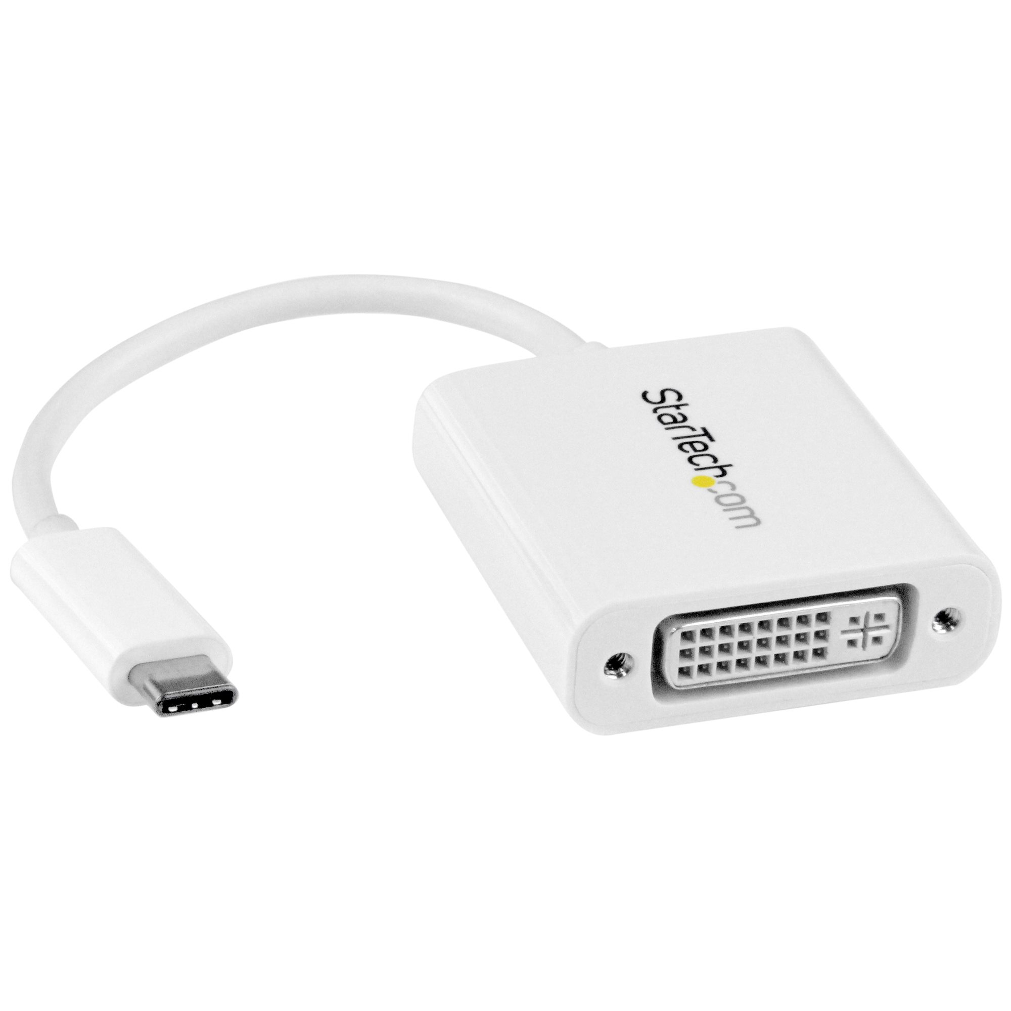 USB-C TO DVI ADAPTER - WHITE USB-C DVI VIDEO CONVERTER-WHITE