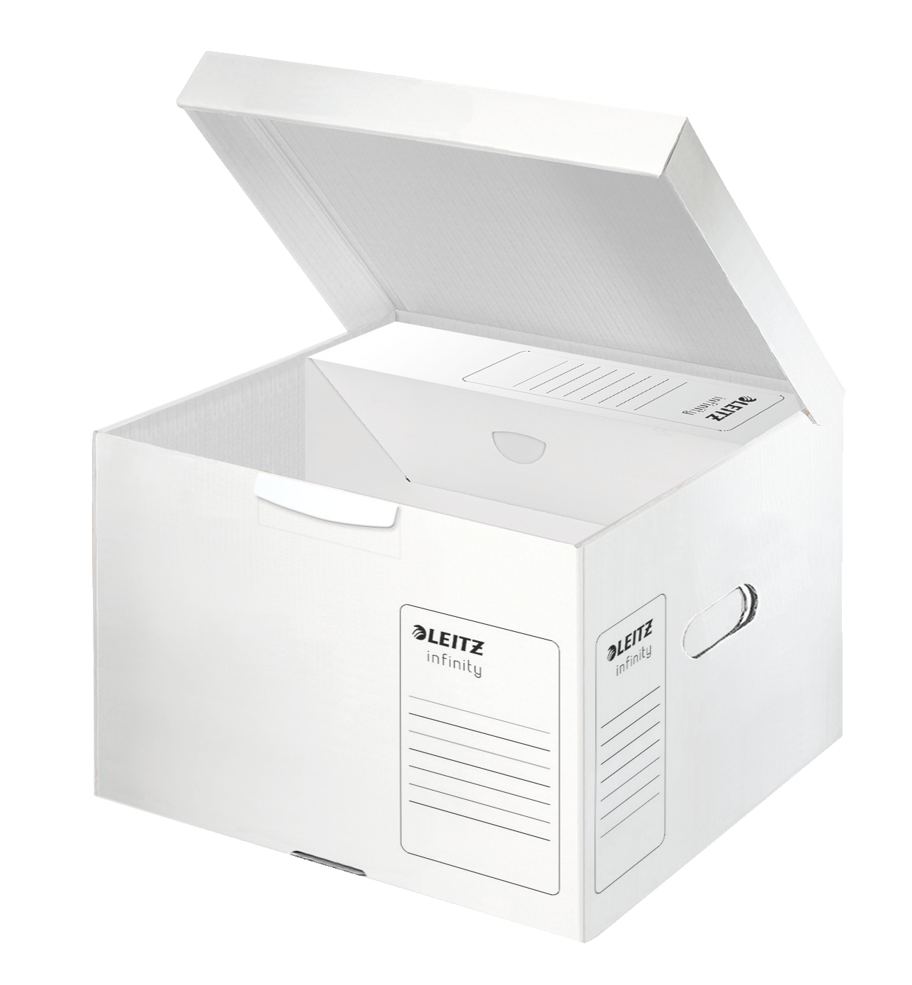 LEITZ Archivcontainer Infinity M weiß 35,0 x 32,0 x 26,5 cm, 10 St.