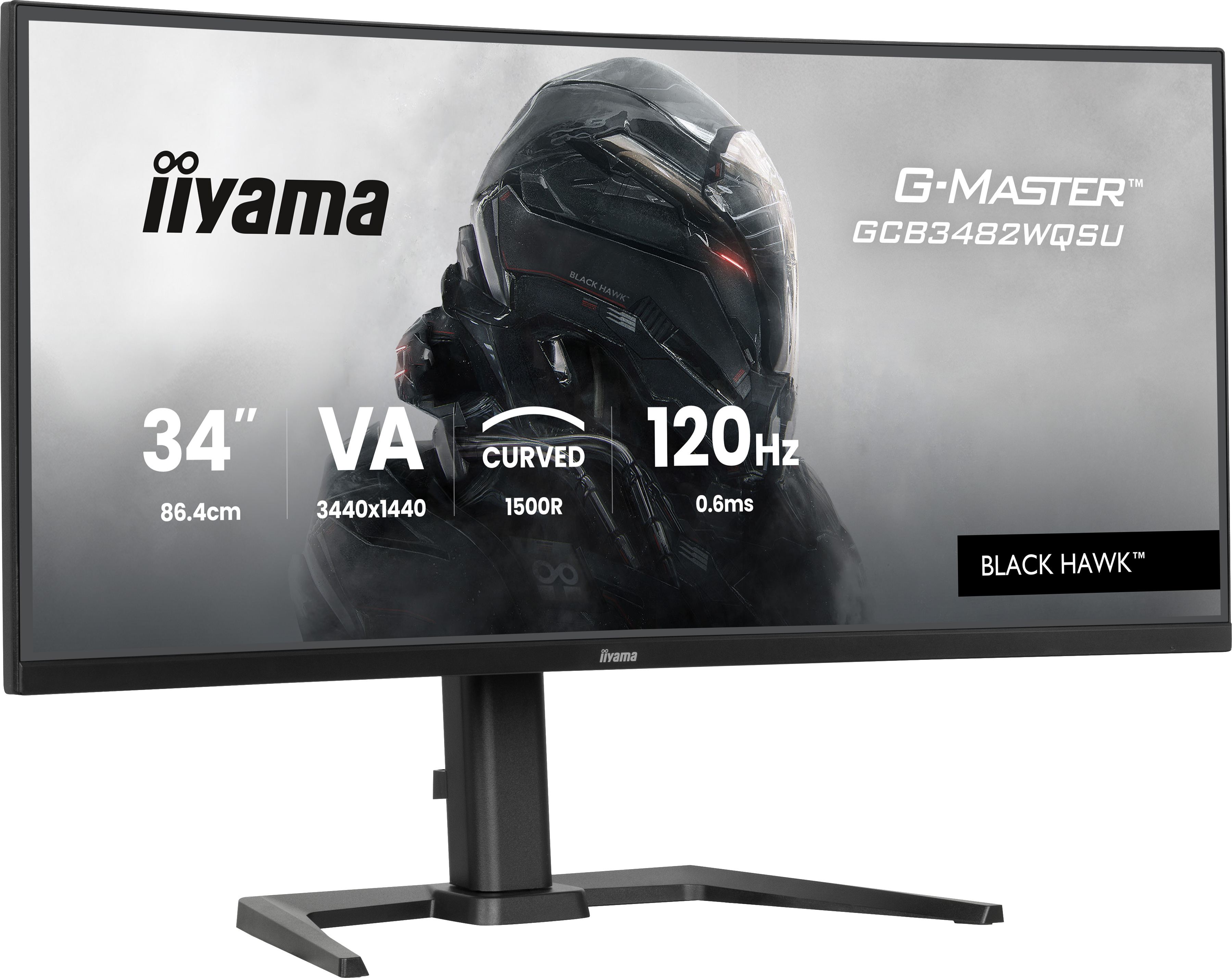 IIYAMA 86.4cm (34) GCB3482WQSU-B1 21:9 2xHDMi+DP+USB-C Curv