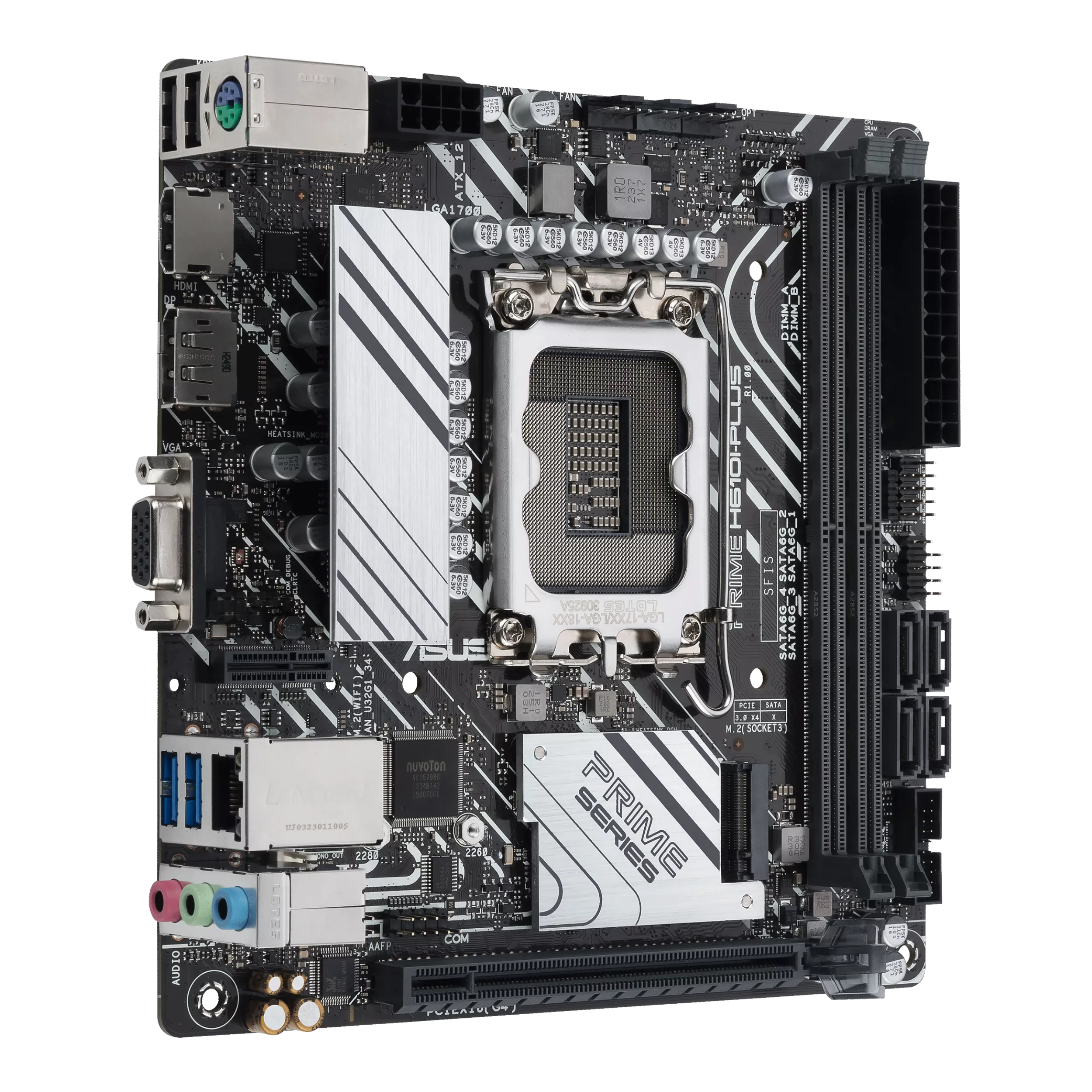 ASUS PRIME H610I-PLUS-CSM Intel LGA 1700 2DDR5 miniATX 4xSATA MB 1xHDMI 1xDP 1xD-Sub