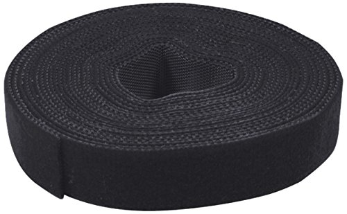 Logilink Klettband, schwarz, Breite: 16 mm, auf Rolle, 4 m