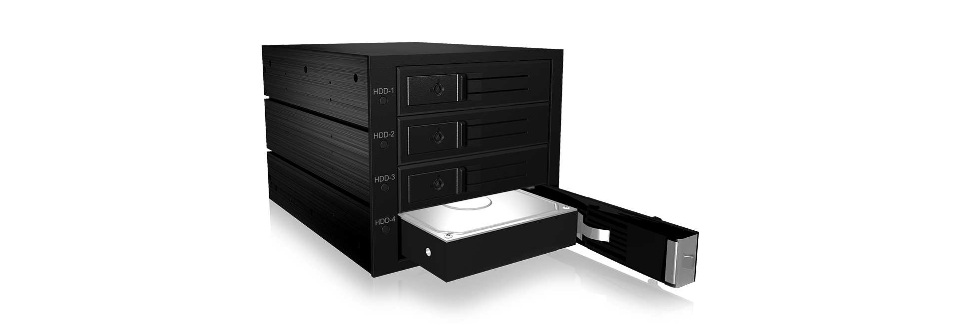 Backplane IcyBox 4x SATA/SAS 3,5HDD 3x5,25, 1xMini SAS HD