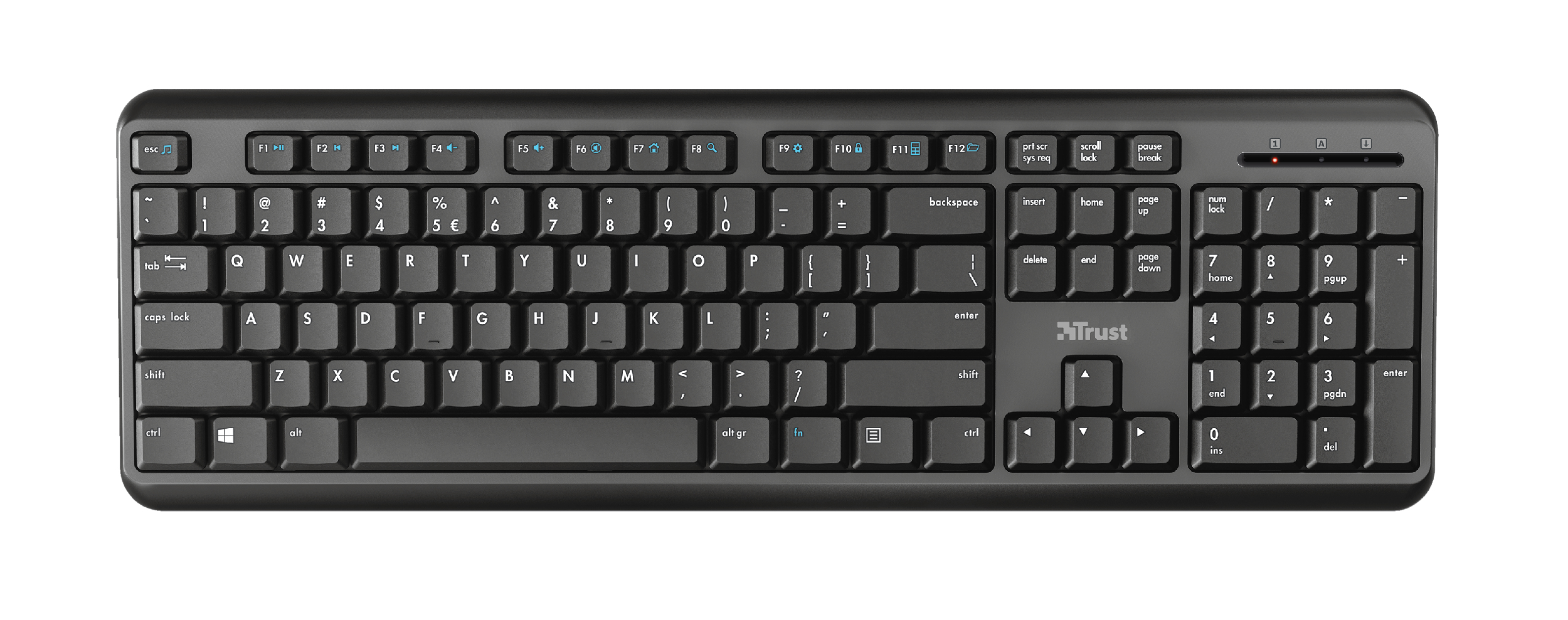 Keyboard Trust TK-350 wireless black (DE) (24415)