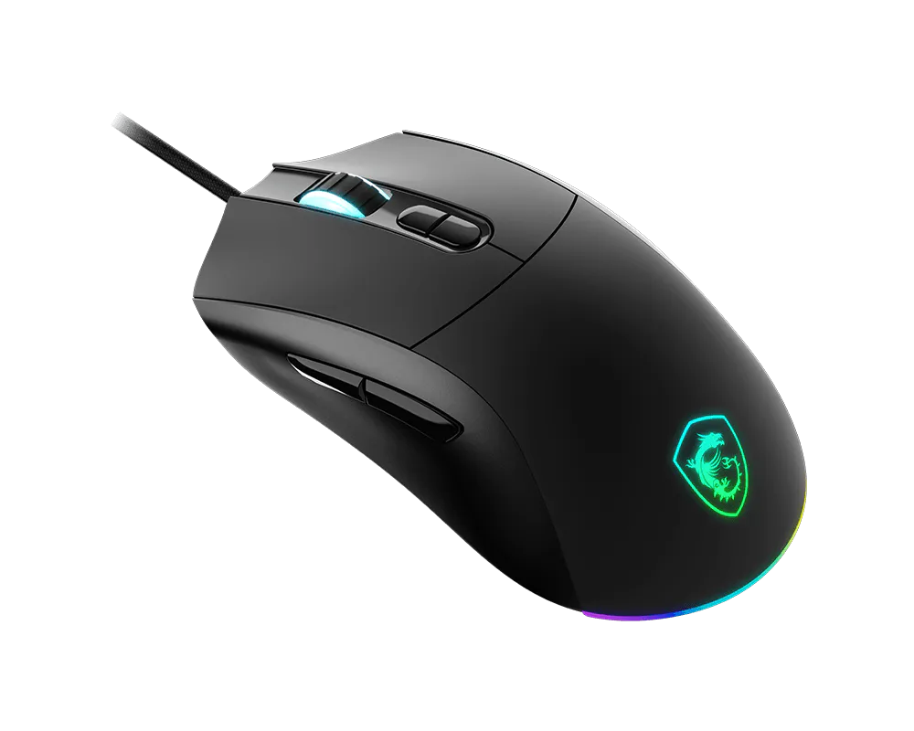MSI Forge GM320 Gaming Maus, Black, USB
