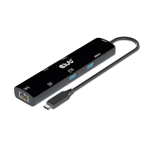 Club3D USB4 6in1-HUB >HDMI/2xUSB-C/2xUSB/LAN 4K120Hz PD100W retail
