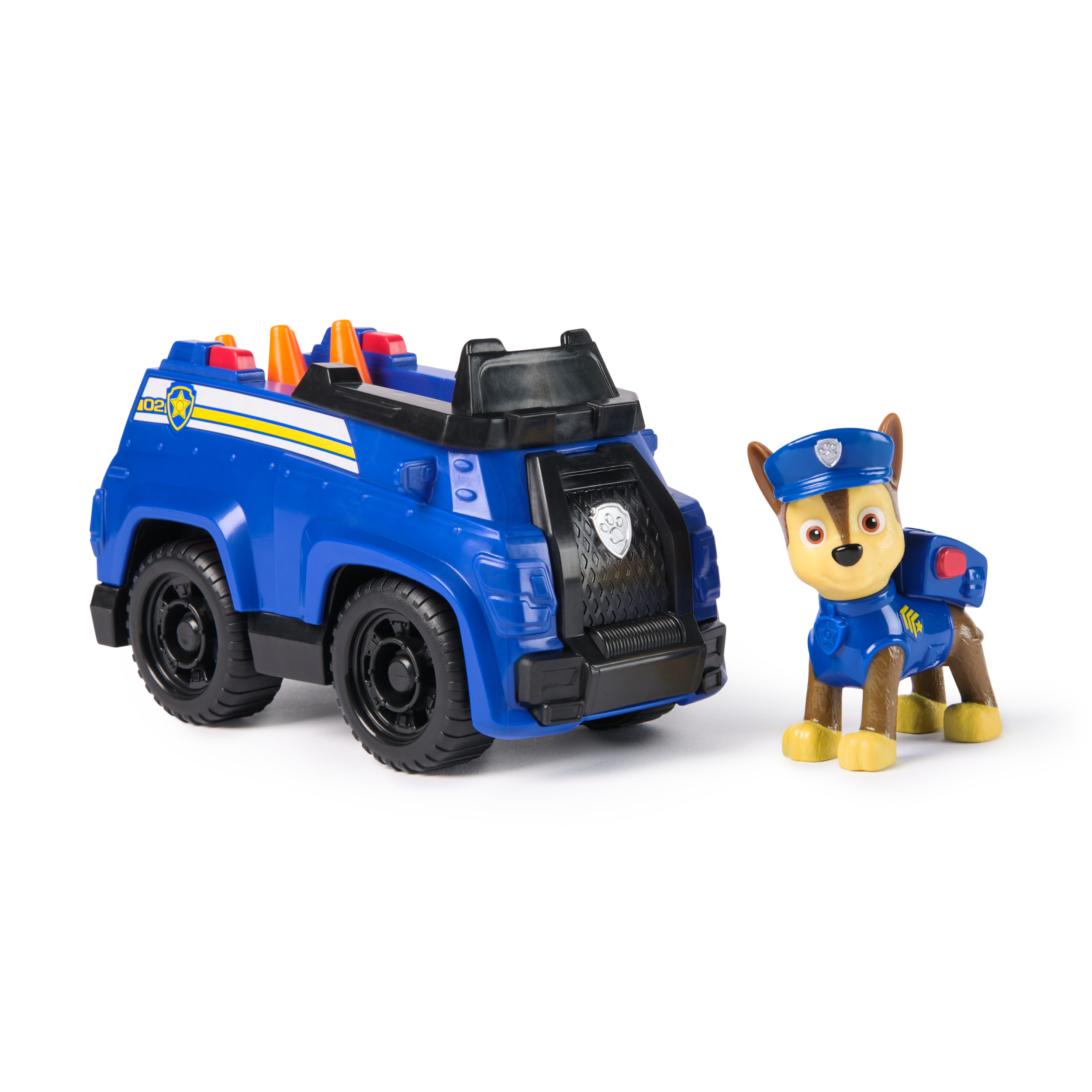 Paw Patrol - Polizei-Fahrzeug mit Chase Spielfigur, Spielfahrzeug