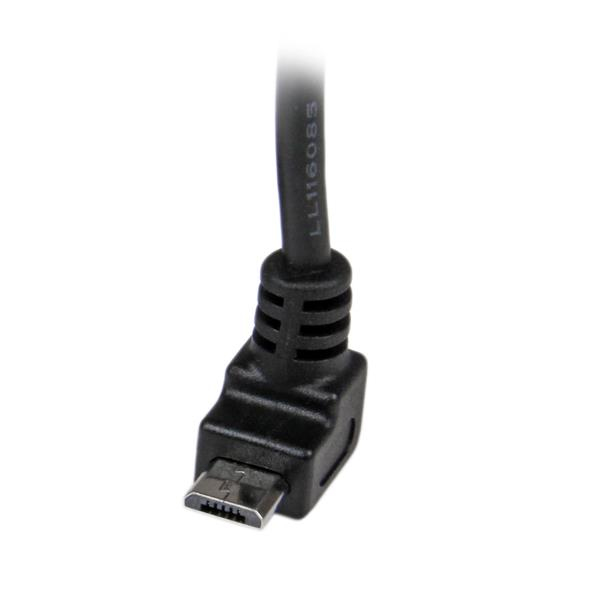 StarTech.com USB A auf Micro USB B Kabel 2 m aufwärtsgewinkelt Schwarz