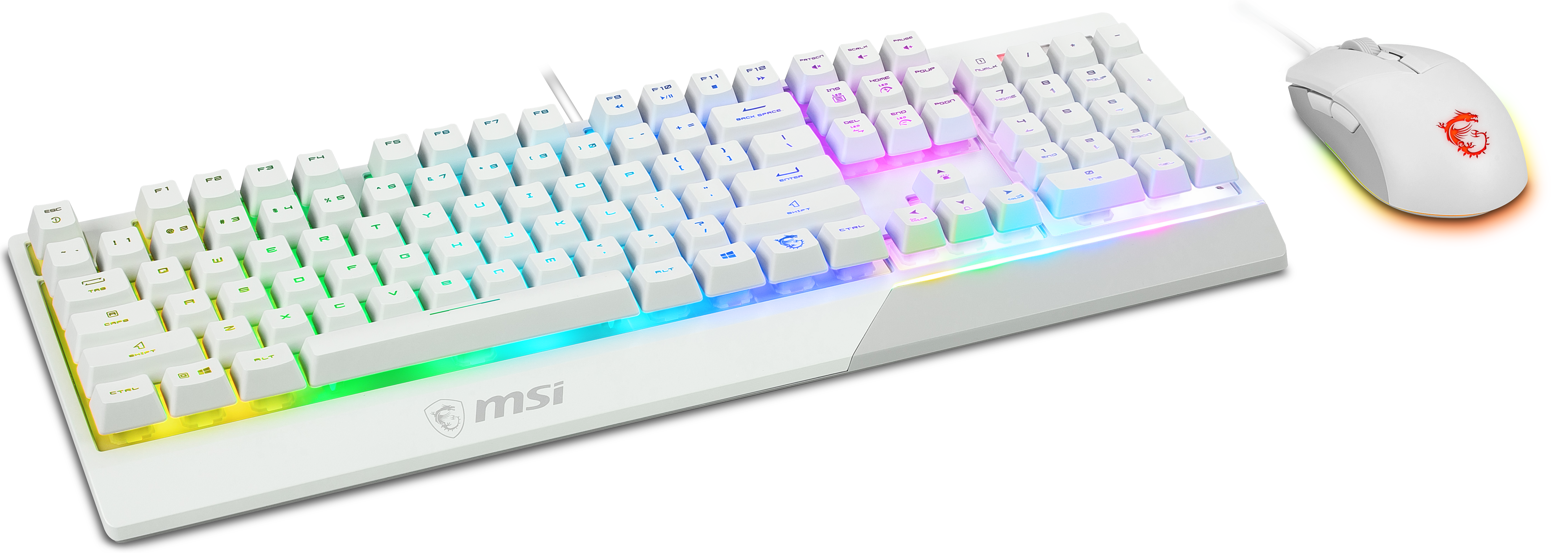 MSI Vigor GK-30 Combo Gaming Keyboard WHITE
