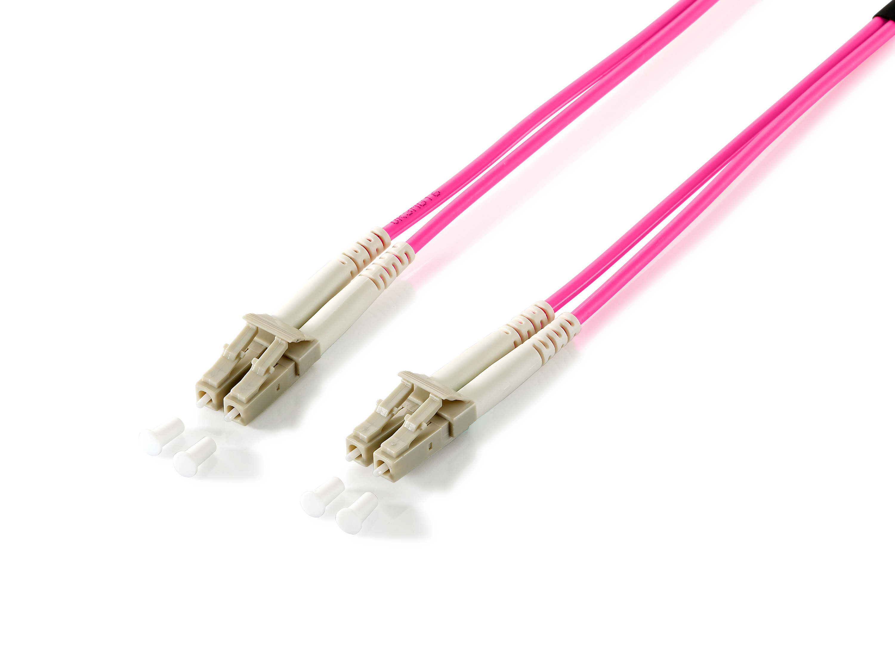 Equip Patchkabel LC->LC 15.00m Multimode Duplex OM4 violett Polybeutel