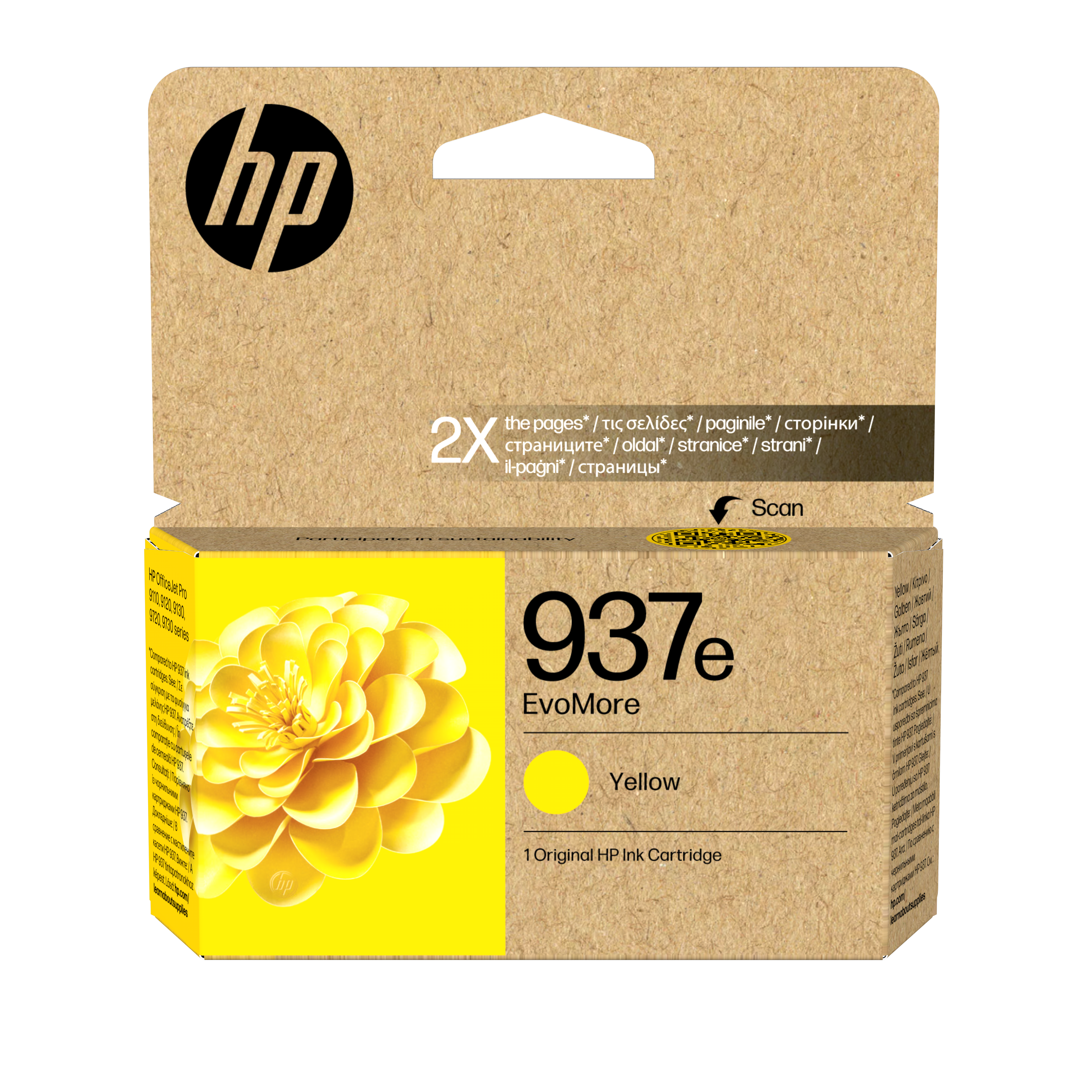 HP 937e Gelb Tintenpatrone EvoMore