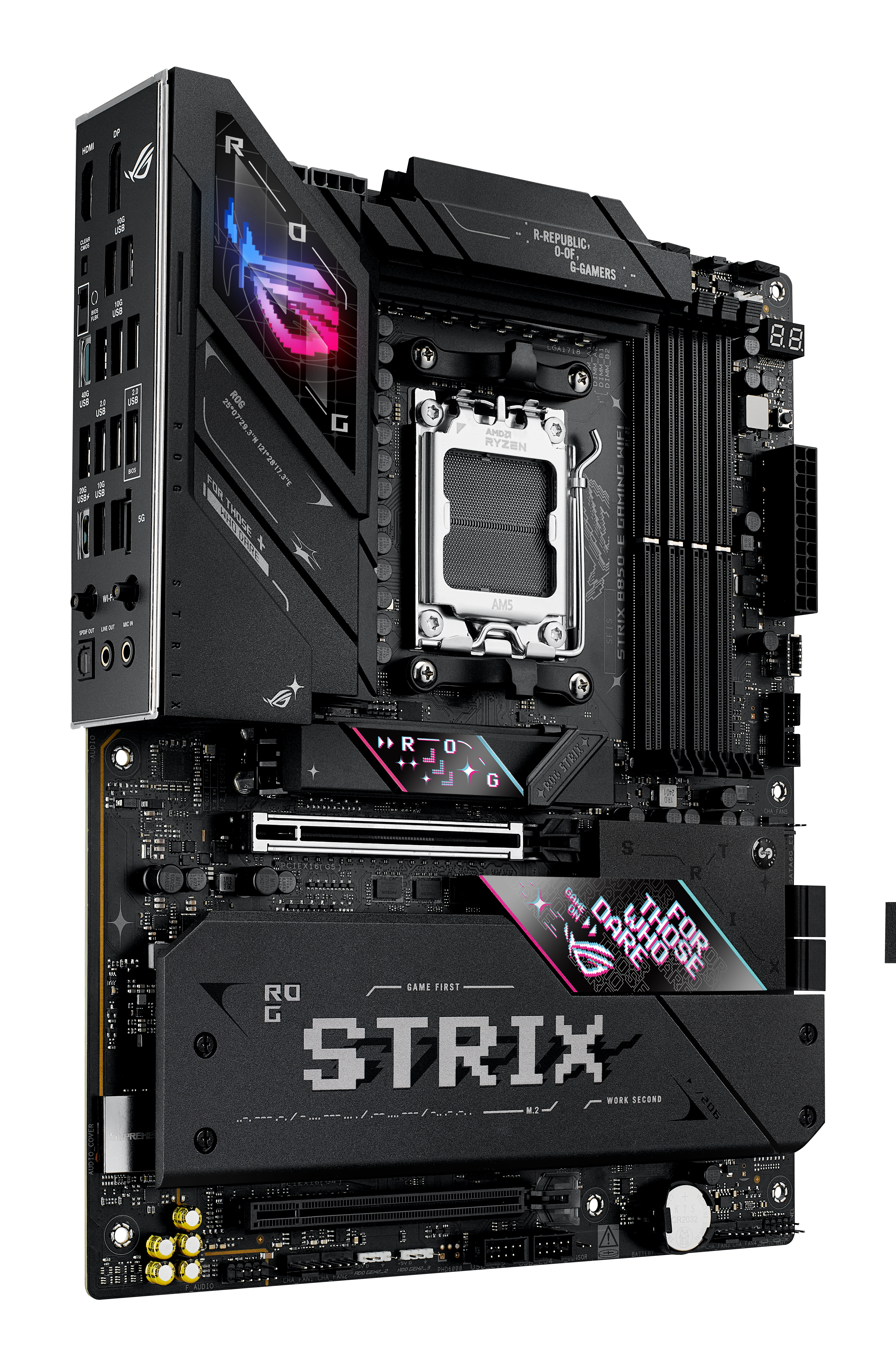 ASUS ROG STRIX B850-E GAMING WIFI AM5 DDR5 ATX MB 1xHDMI 1xDP 5xM.2 4xSATA