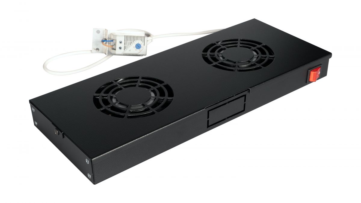 Equip 19 Lüfter für Serverschränke/2xLüfter 1U RAL9005