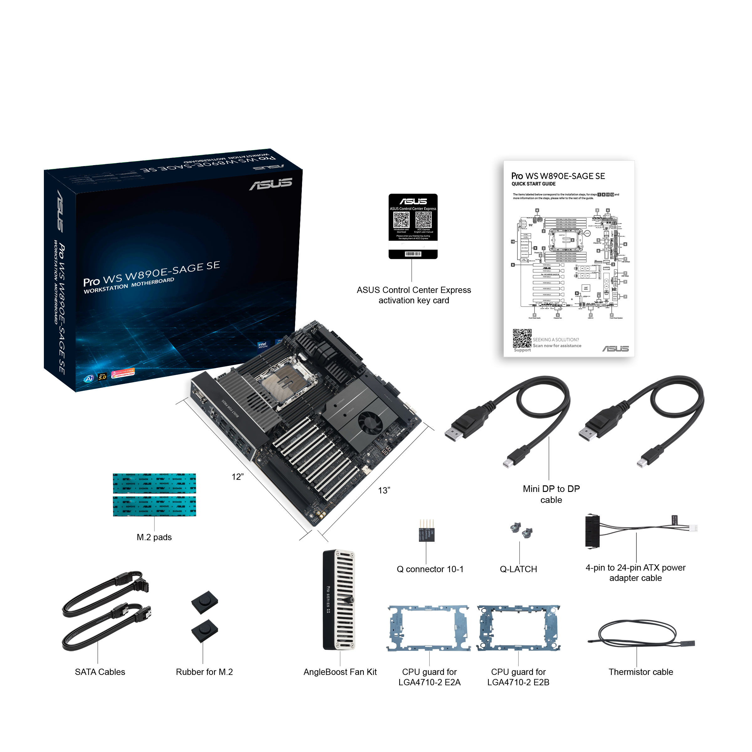 ASUS PRO WS W890E-SAGE SE (INTEL,4710,DDR5,EBB)