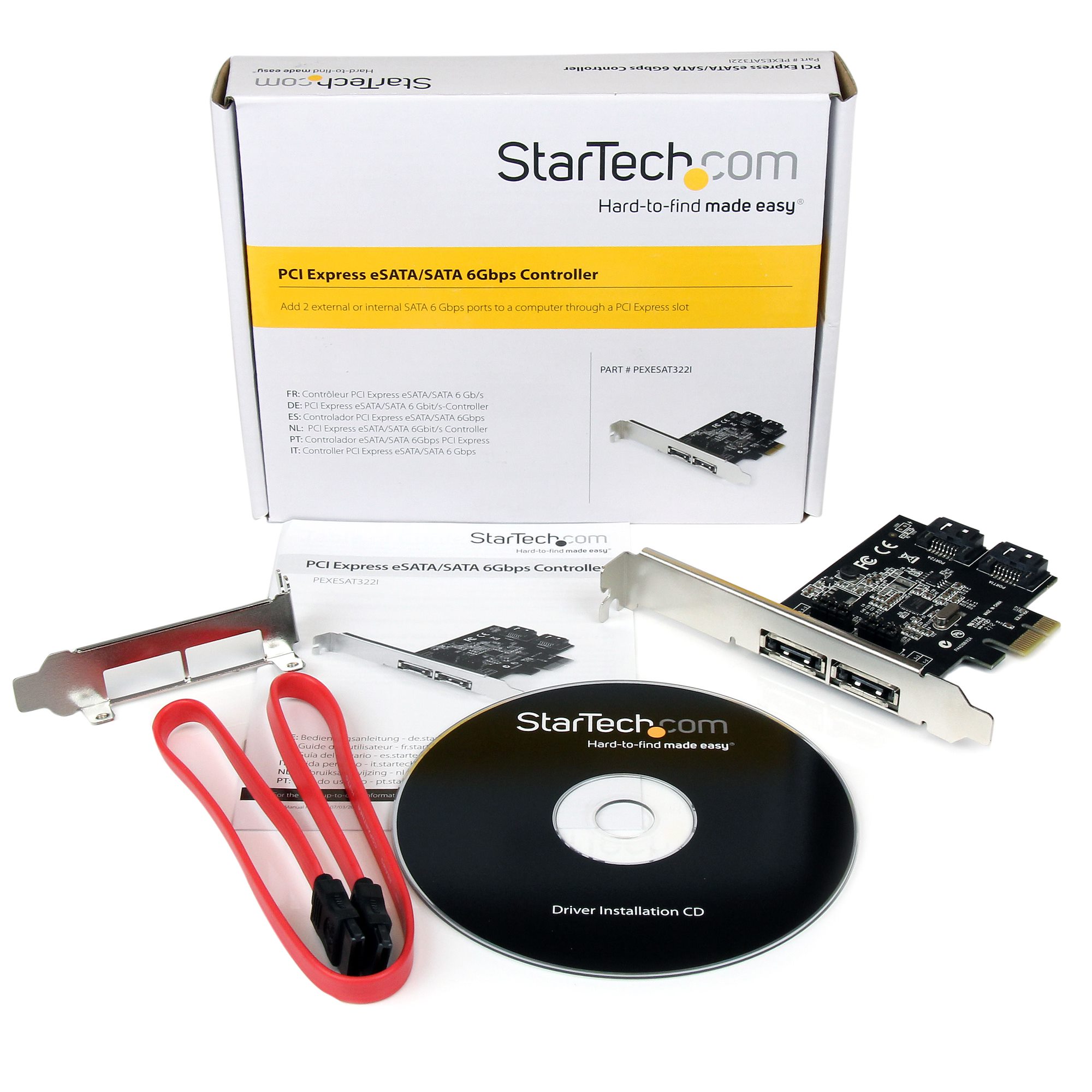 STARTECH.COM 2 Port SATA III PCI Express Schnittstellenkarte - 2 Port Serial-ATA 6GB/s PCIe Karte