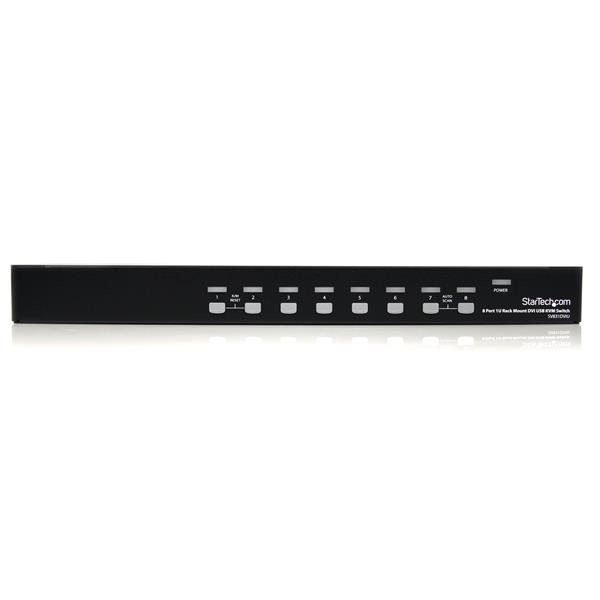 STARTECH.COM 8 Port 1HE DVI USB KVM Switch - 8-fach DVI-I / USB-B Umschalter zur Rack-Montage