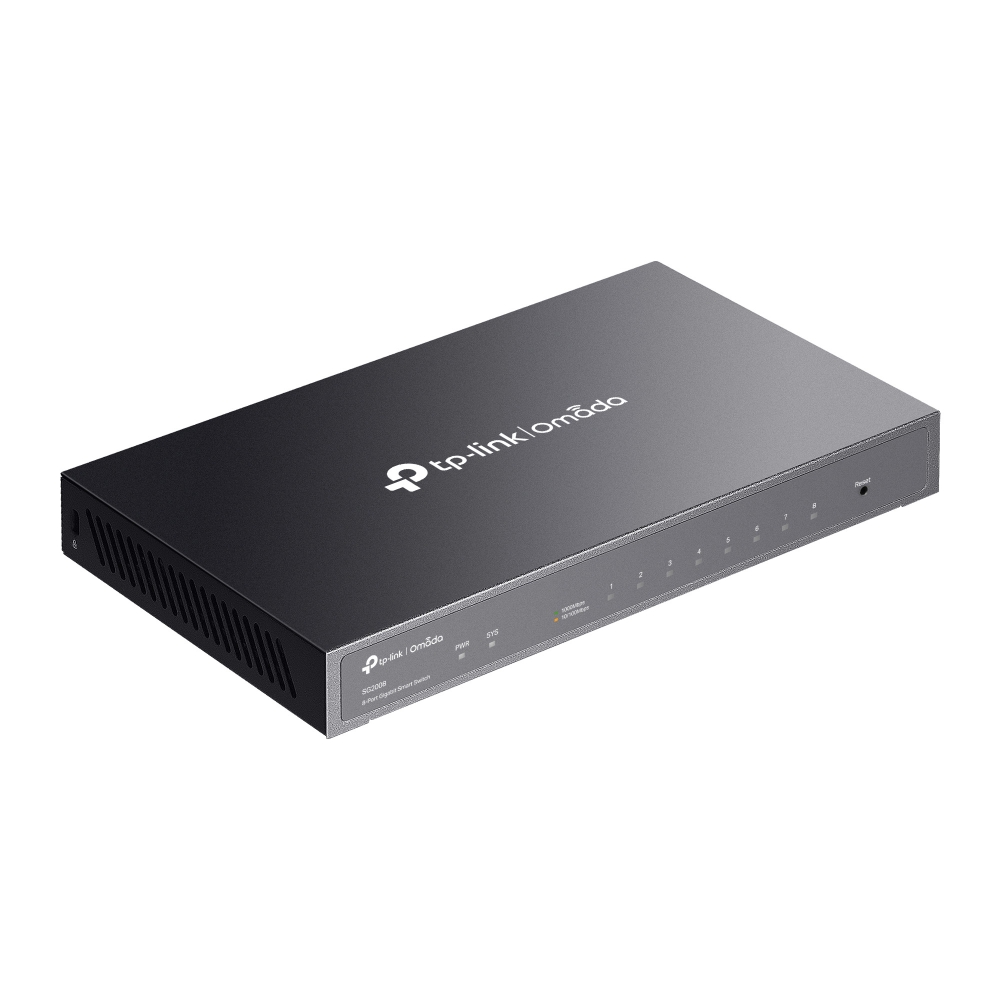 8-PORT GIGABIT SMART SWITCH DESKTOP STEEL CASE