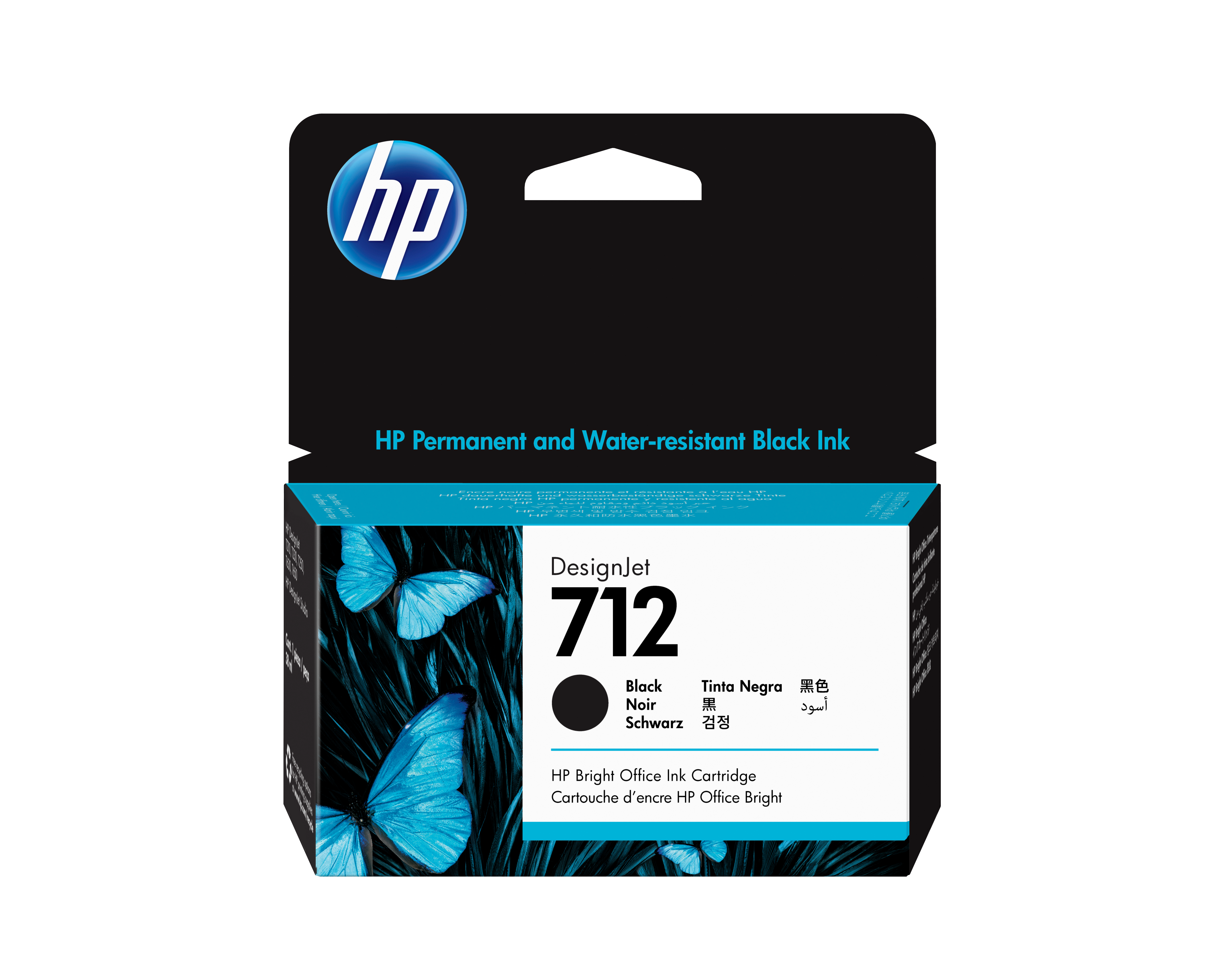 HP 712 Schwarz Tintenpatrone