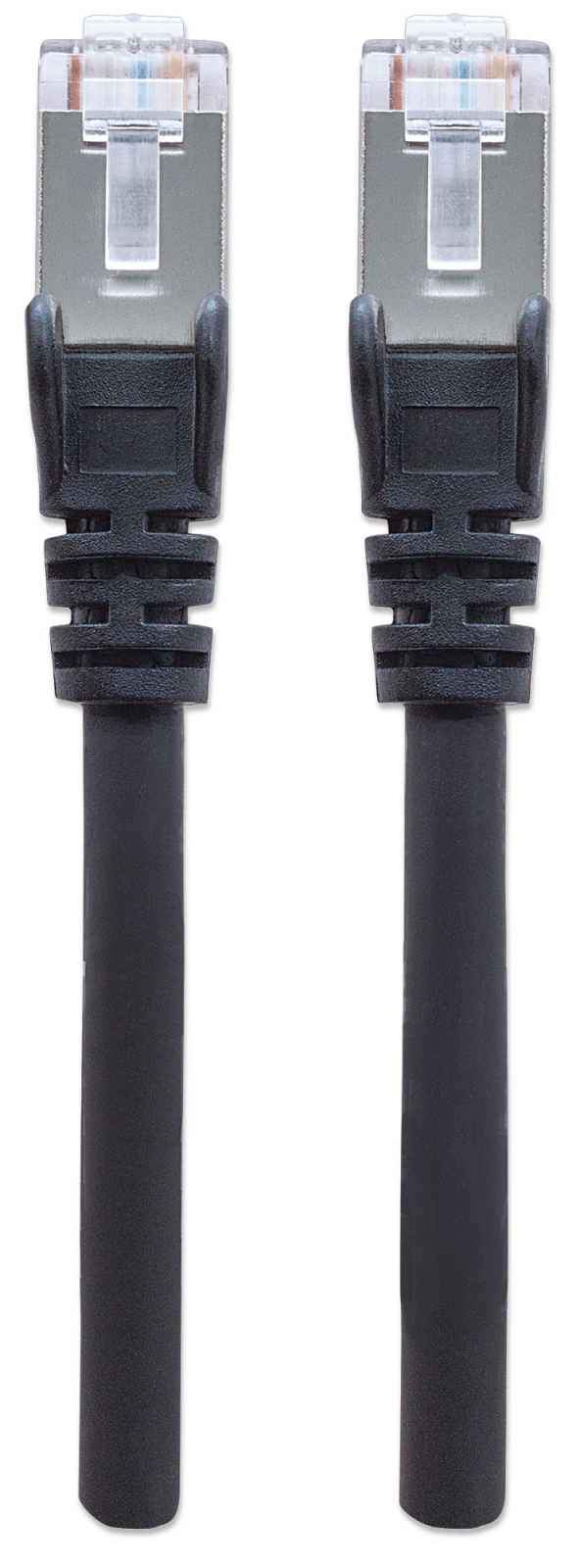 INTELLINET Cat6aPro Kabel Cat7 Rohkabel 7,5m schwarz RJ45 reines Kupfer LS0H halogenfrei AWG 26 vergoldete Kontakte 10 Gigabit