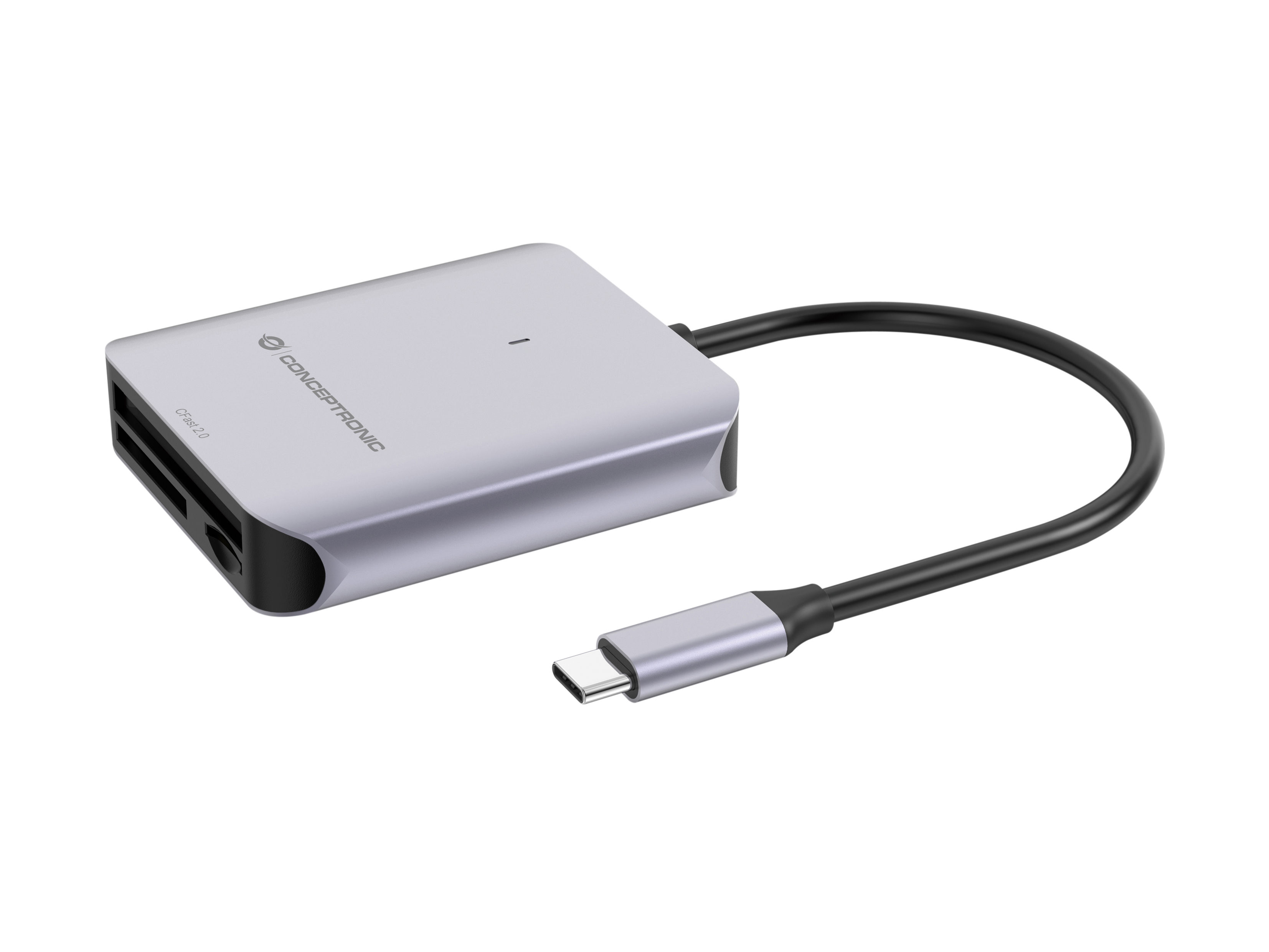 CONCEPTRONIC Kartenleser USB-C3.2->SD/TF4.0/CFast2.0 schwarz