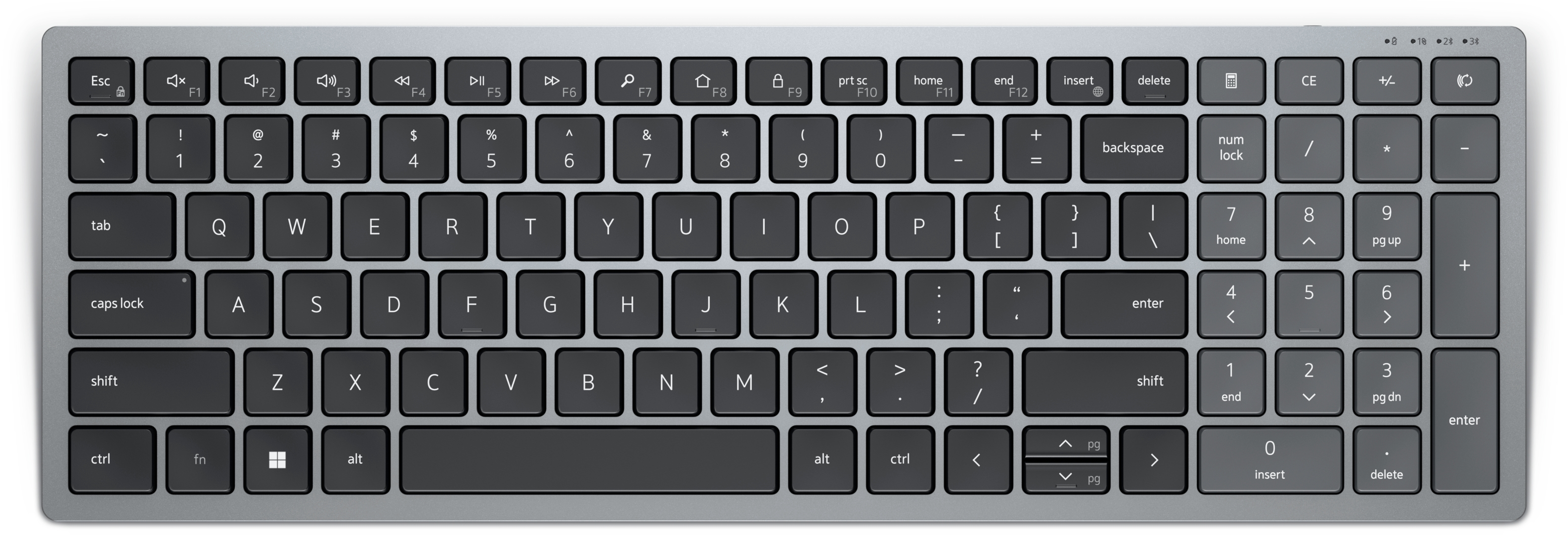 DELL Compact Multi-Device Wireless Keyboard - KB740 - German QWERTZ
