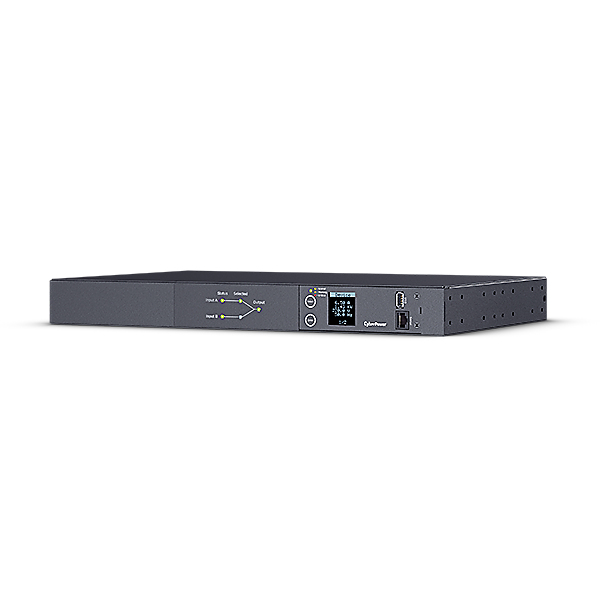 CYBERPOWER METERED ATS PDU PDU24005 230V/20A 1U 8x IEC-320 2x IEC C19 Outlets serieller Port PowerPanel Center Software