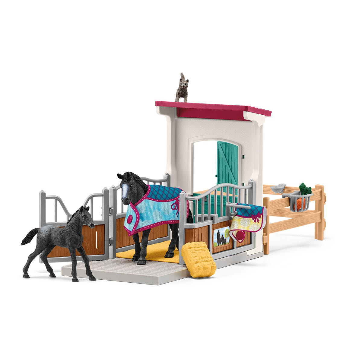 Horse Club Pferdebox mit Stute und Fohlen, Spielfigur