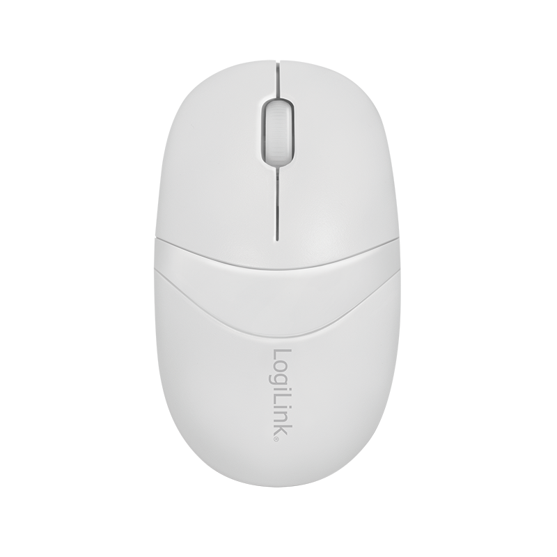 Logilink Tastatur Wireless 2,4GHz mit Maus white