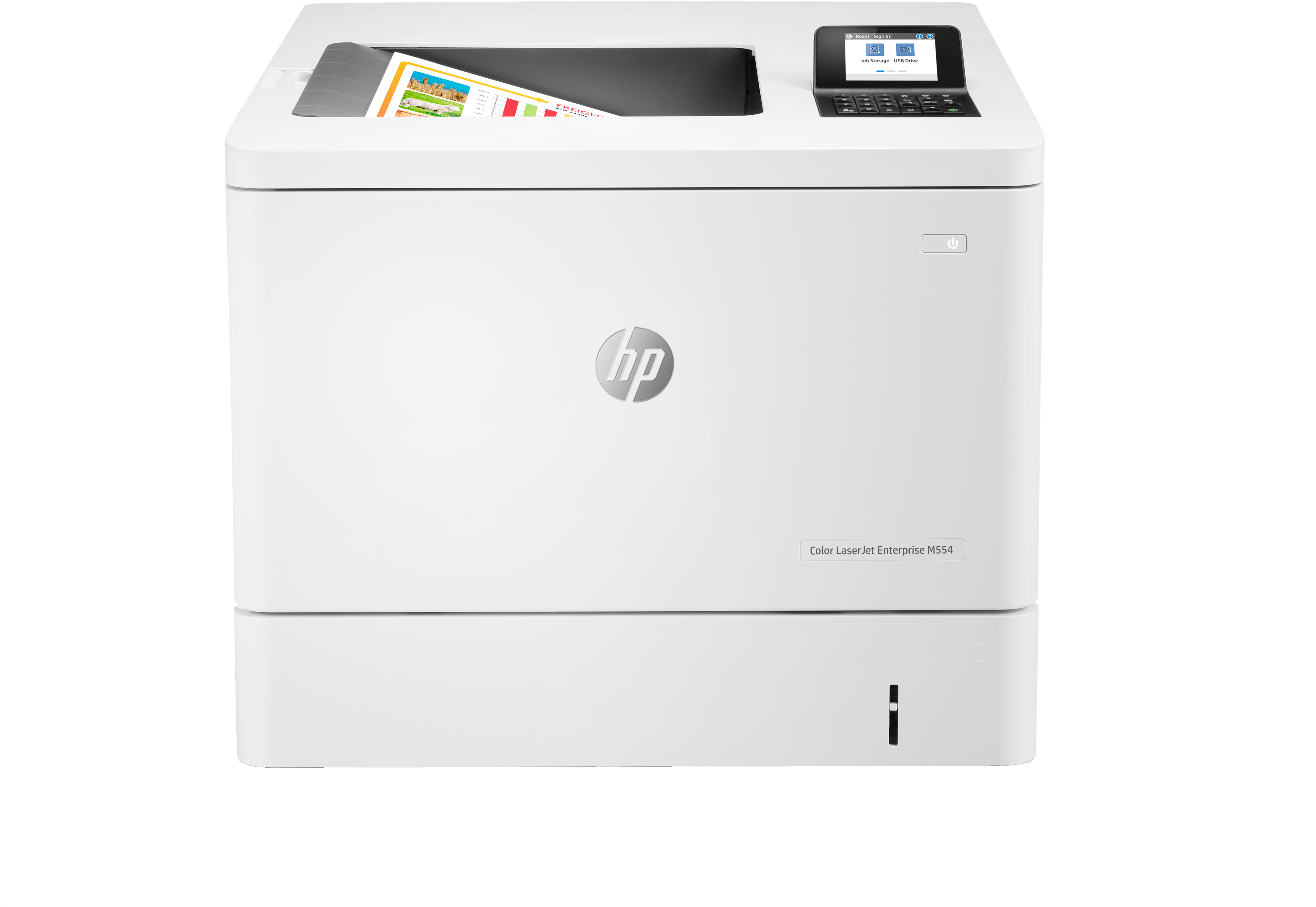 HP Color LaserJet Enterprise M554dn Farb-Laserdrucker weiß