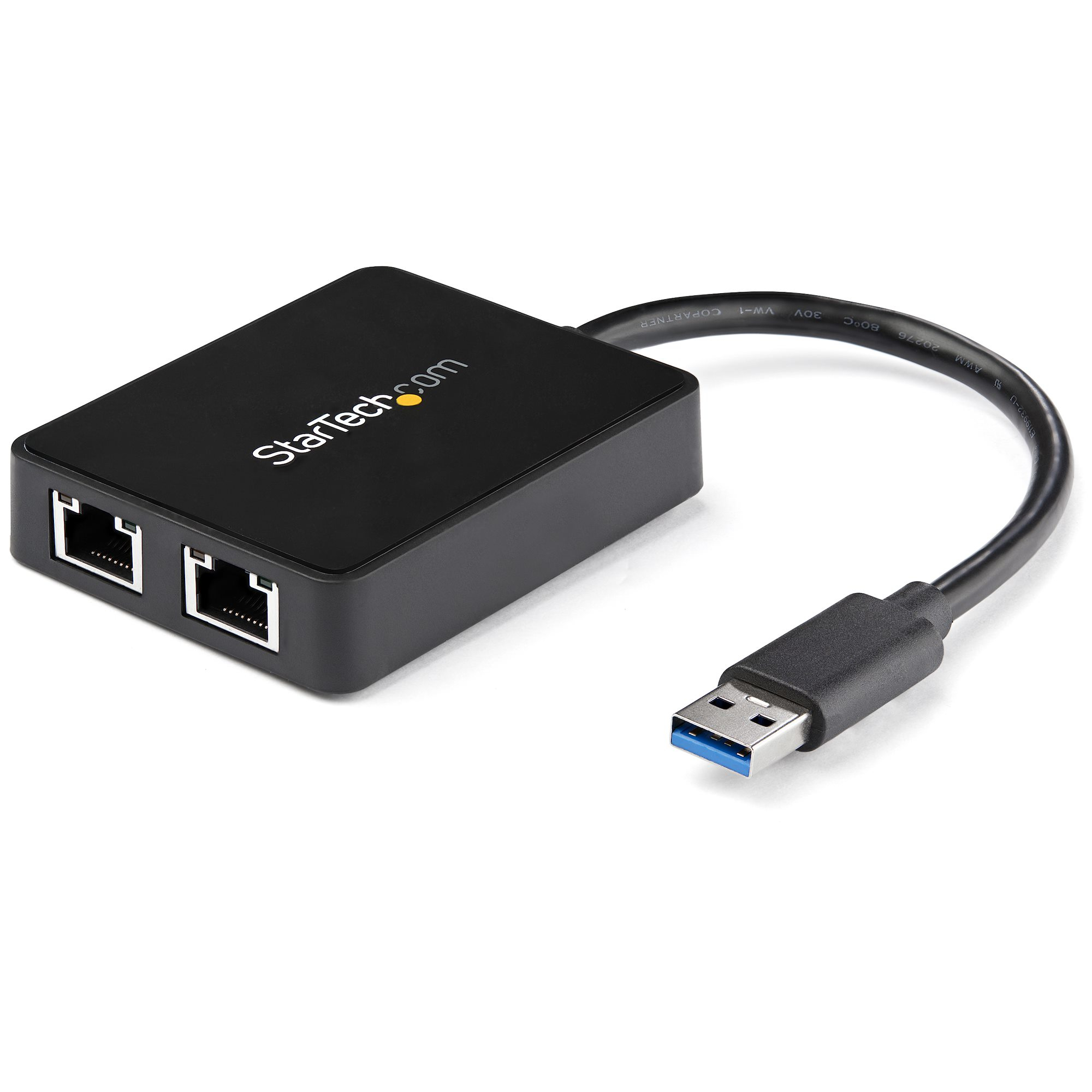 STARTECH.COM USB32000SPT USB 3.0 to Dual Gigabit LAN adapter with USB port
