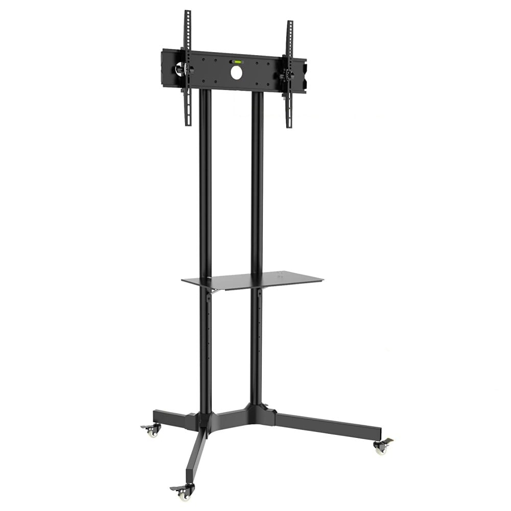 TECHLY TV Wagen fuer Displays Bildschirme LCD LED von 76 bis 165cm 30-65Zoll fuer Ihre Ausstattung bis 60KG VESA max 600X400
