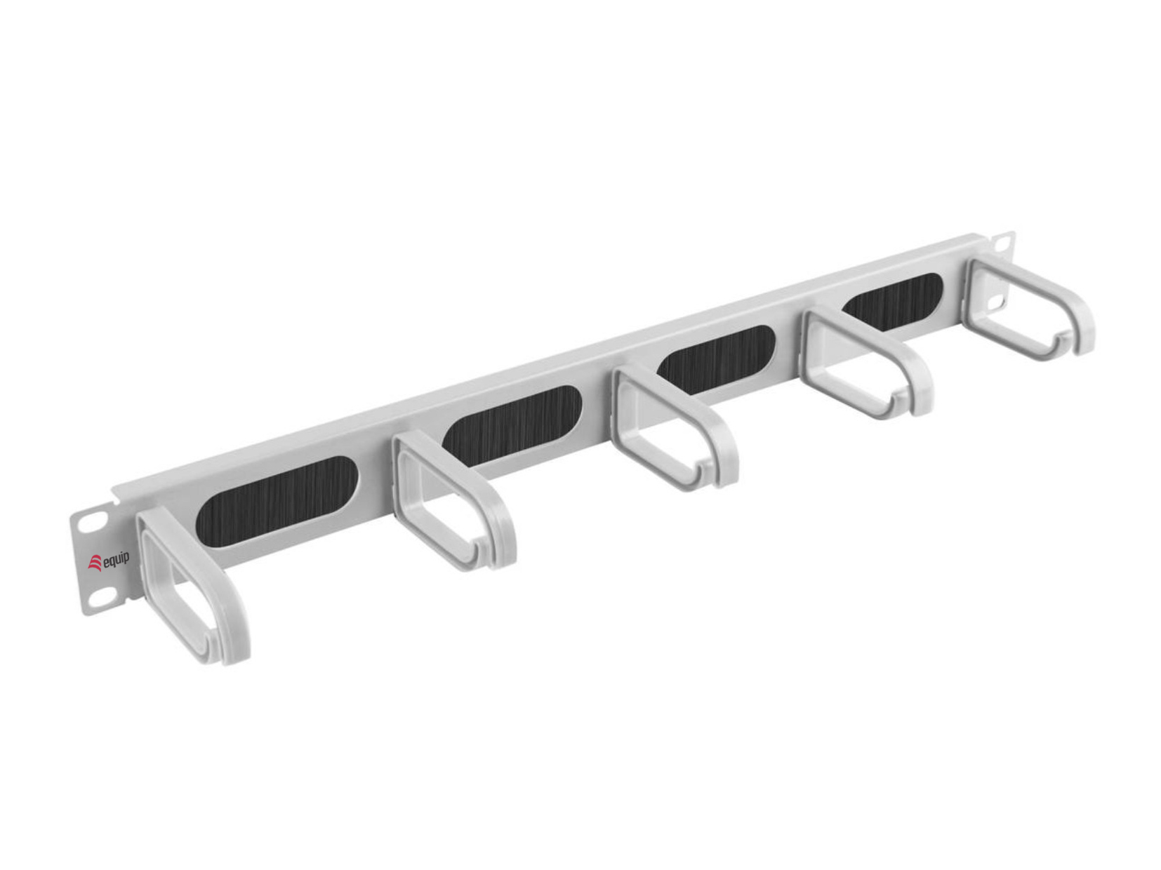 Equip 19 Kabelmanagement 5xPlastikringe Stahl 1U RAL7035