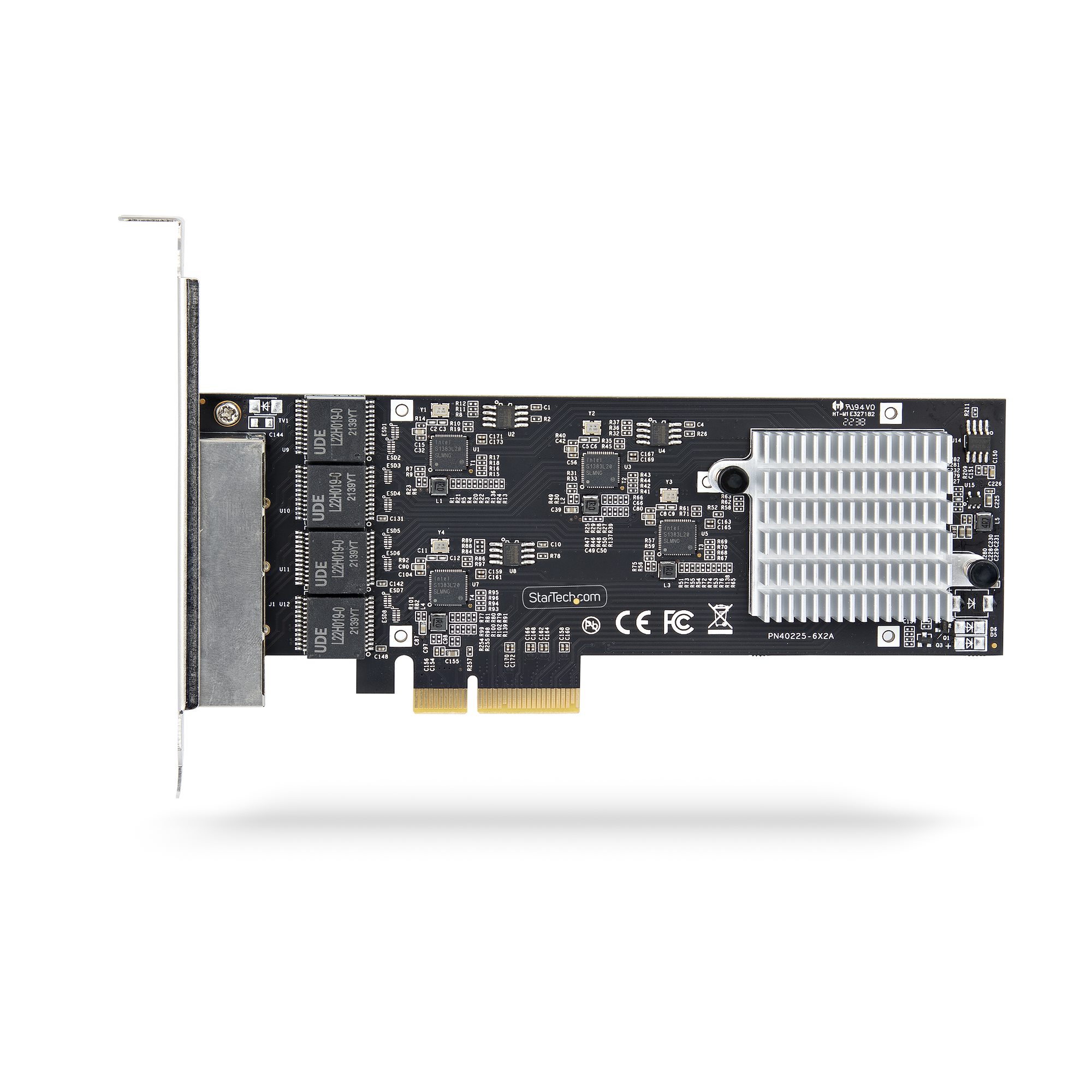 STARTECH.COM 4-Port 2.5 Gbit PCIe Netzwerkkarte Intel I225-V Dual-Port Computer LAN Karte Multi-Gigabit NIC 2.5G PCI Express Server