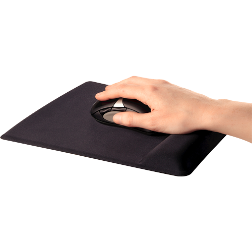 Fellowes Mousepad mit Handgelenkauflage schwarz