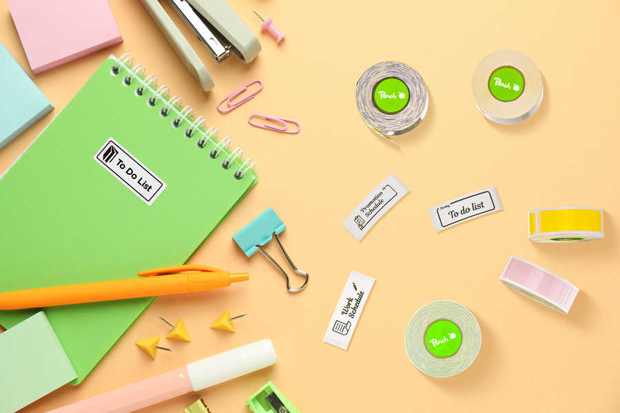 Peach Ersatzrollen für Label Printer PE-110 weiß