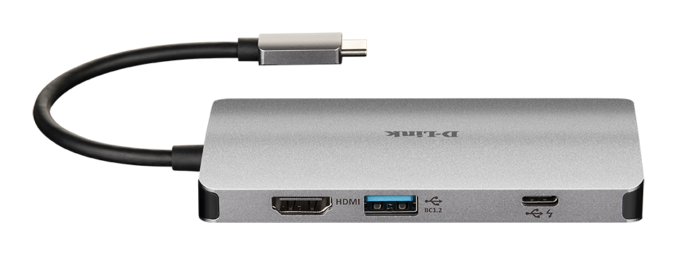 USB-C 8-PORT USB HUB+HDMI+LAN WITH CARD READER+USB-C PD