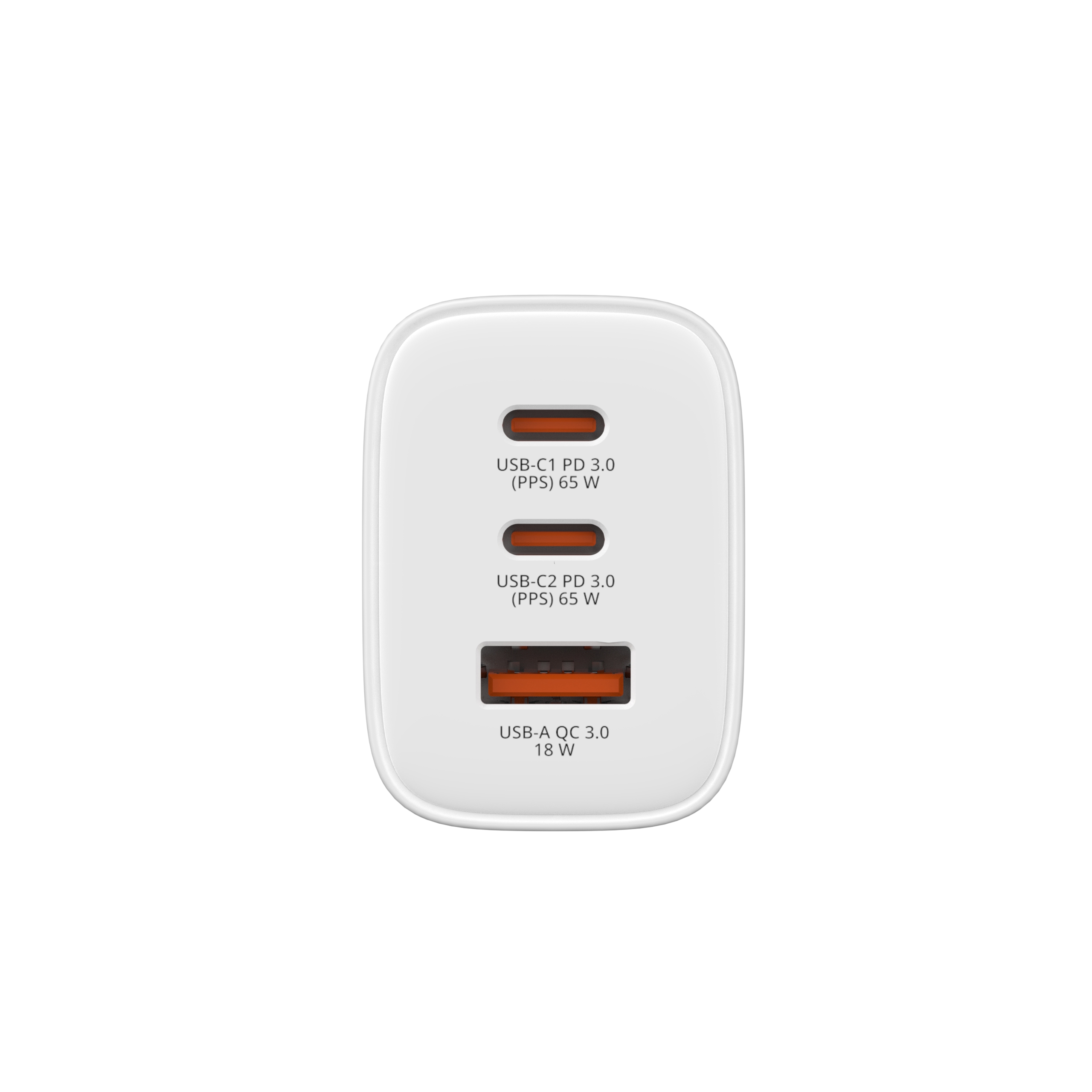 Verbatim GaN III Essentials Charger 3 Port 65W USB-A/C white
