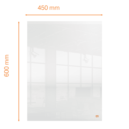 nobo Acrylglas-Schreibtafel Wand-oder Desktop 45,0 x 60,0 cm transparent
