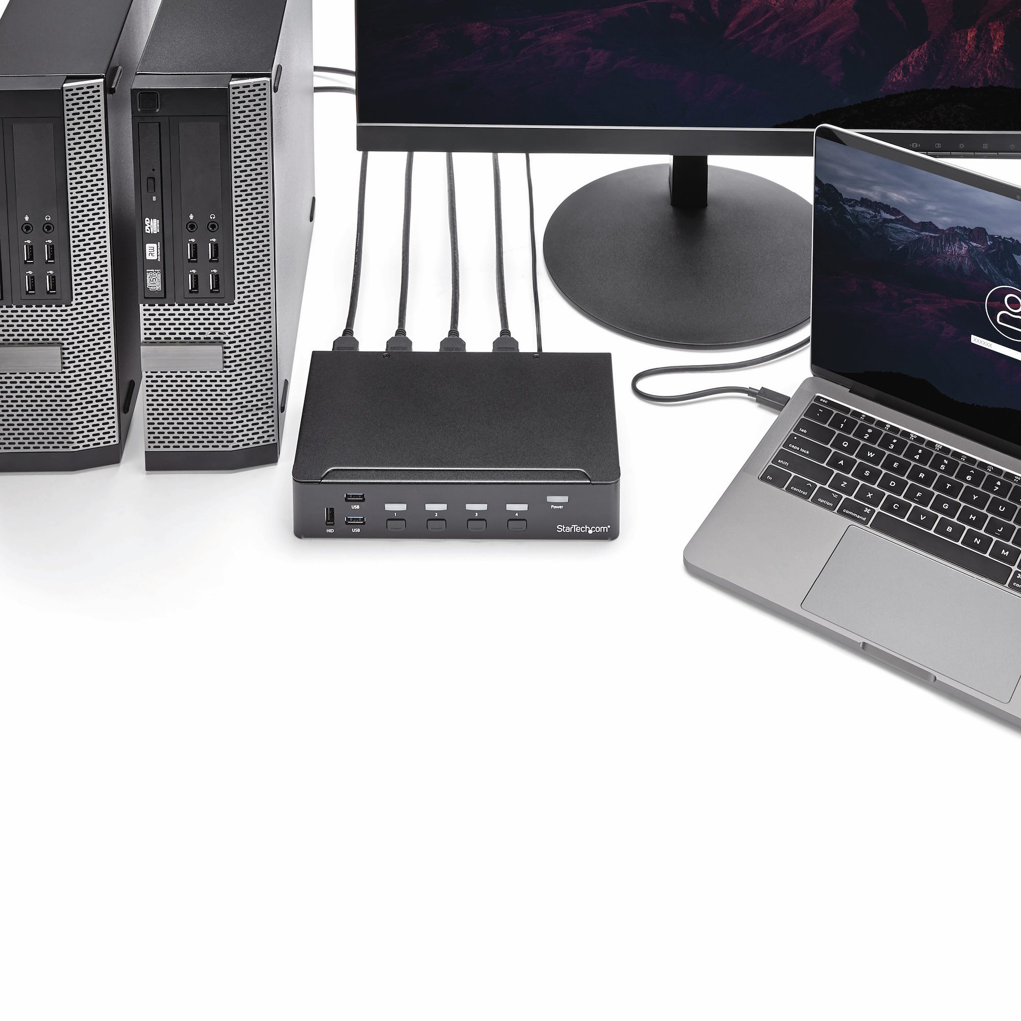 STARTECH.COM 4 Port HDMI KVM Switch - HDMI KVM Umschalter mit USB 3.0 Hub - 1080p