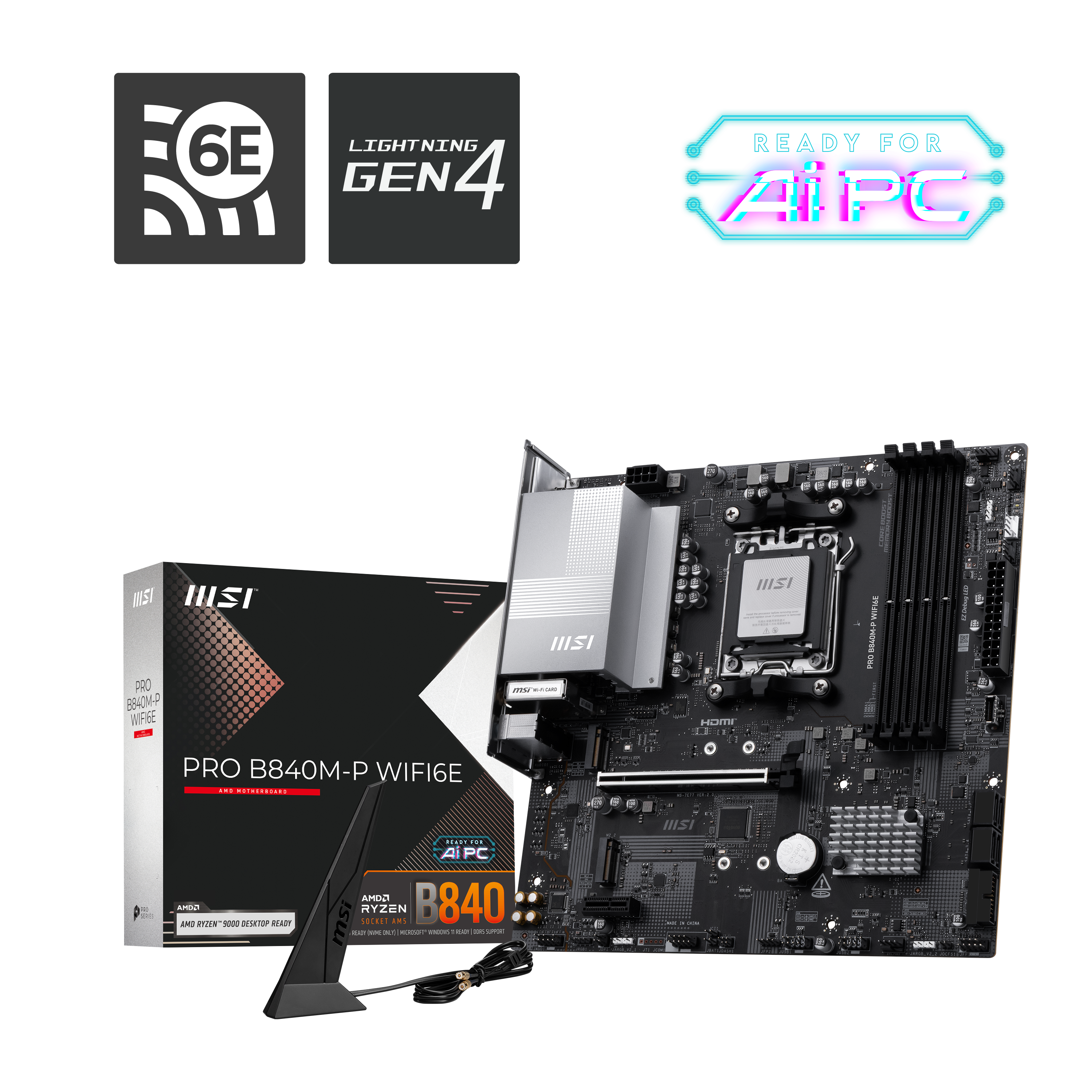 PRO B840M-P WIFI6E, Mainboard