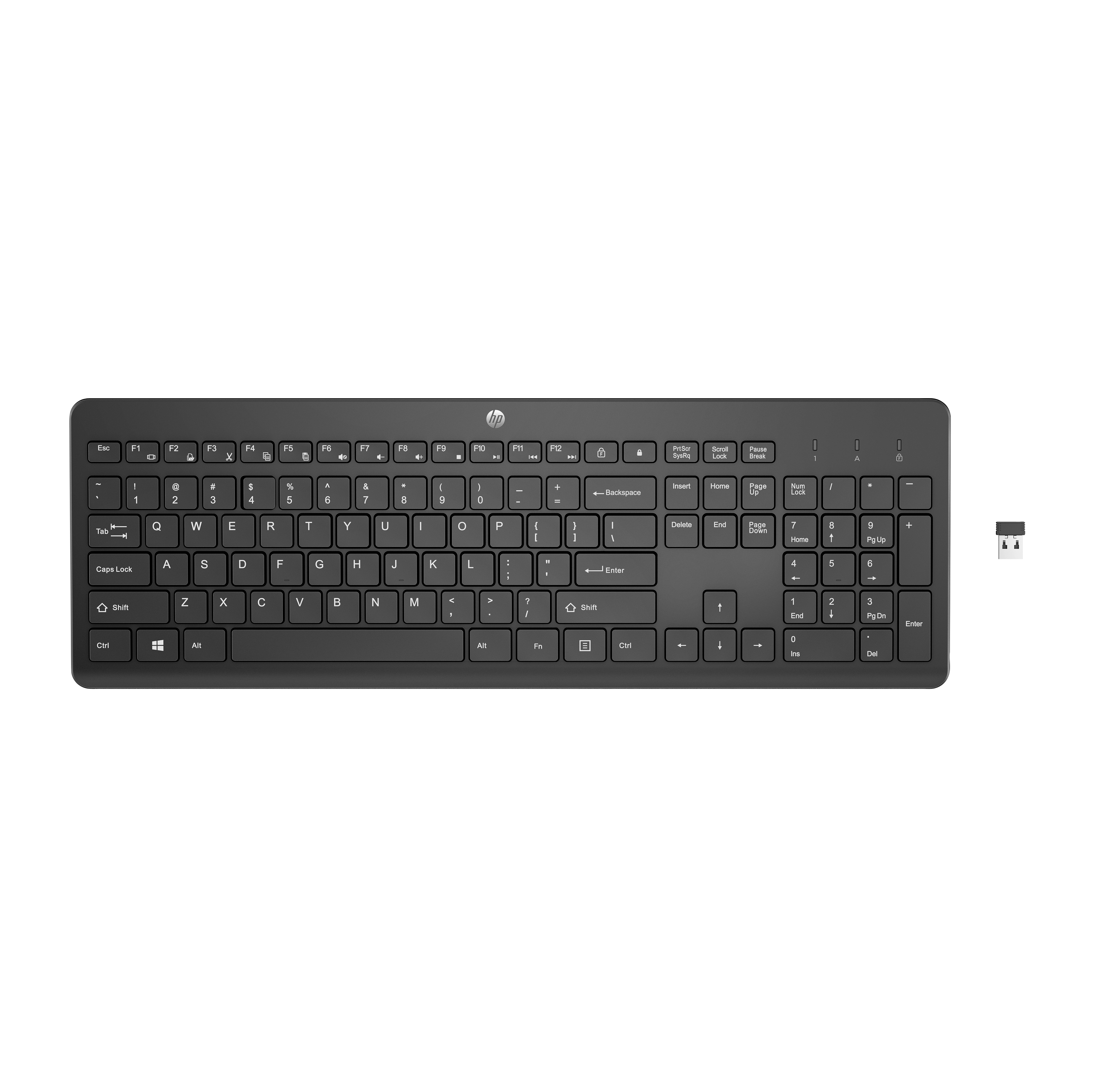 HP 230 Wireless Keyboard Black GR tastatur kabellos(P)