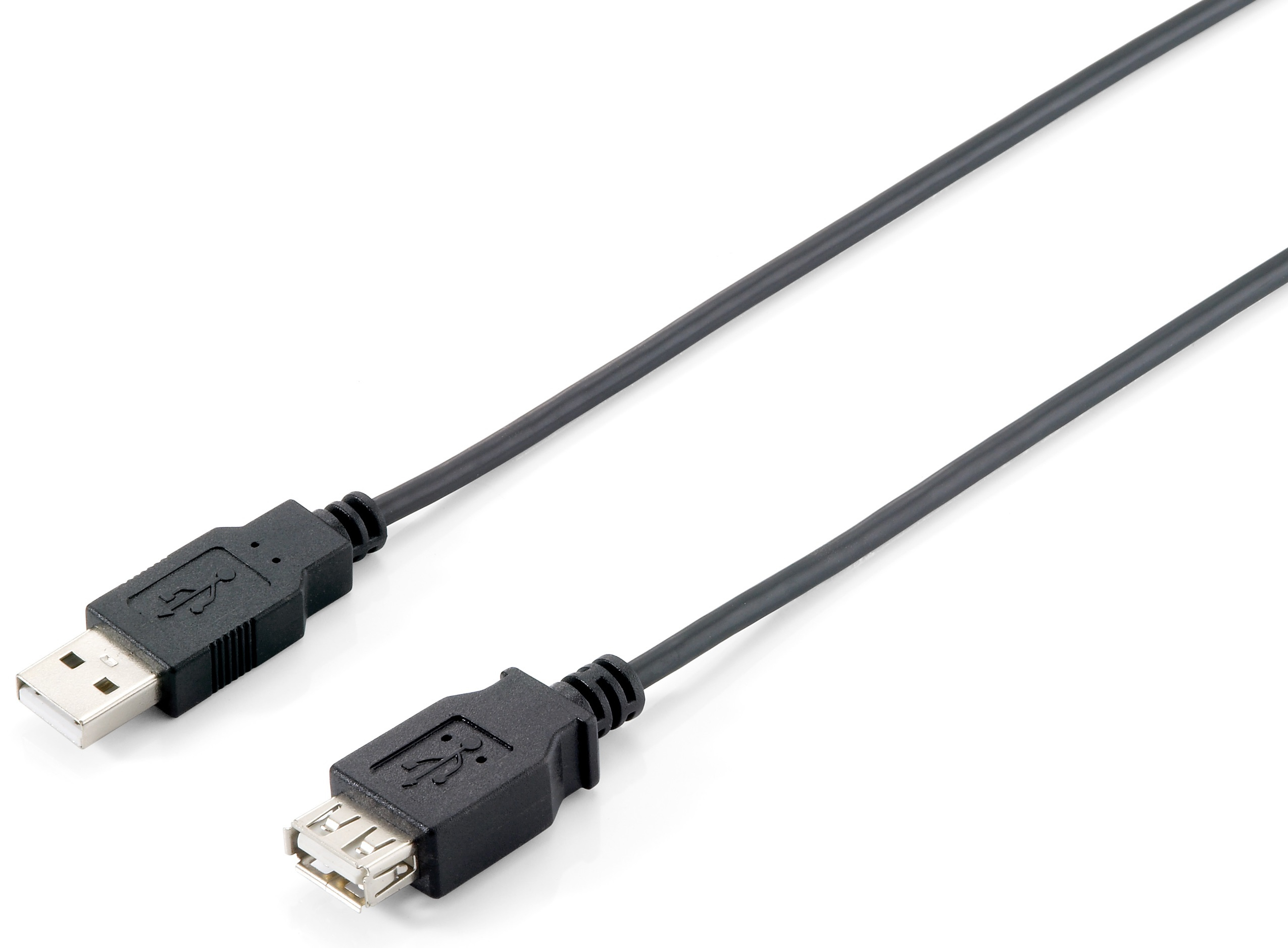 Equip Kabel USB-A2.0->A Erweiterung St/Bu 1.80m schwarz Polybeutel
