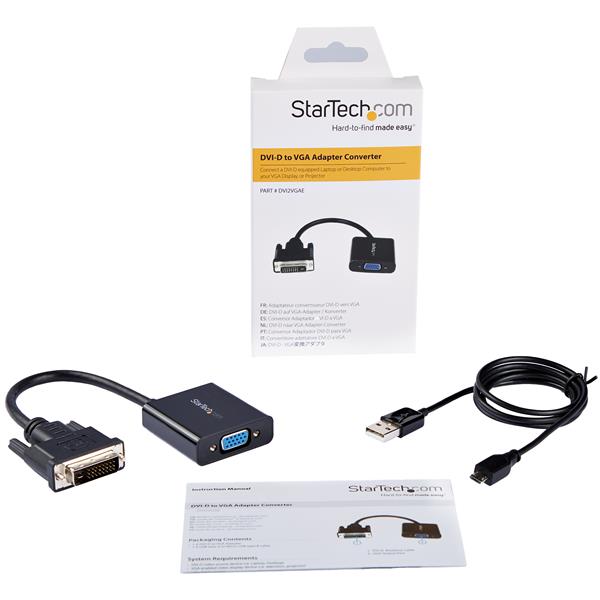 DVI-D TO VGA ACTIVE CONVERTER .