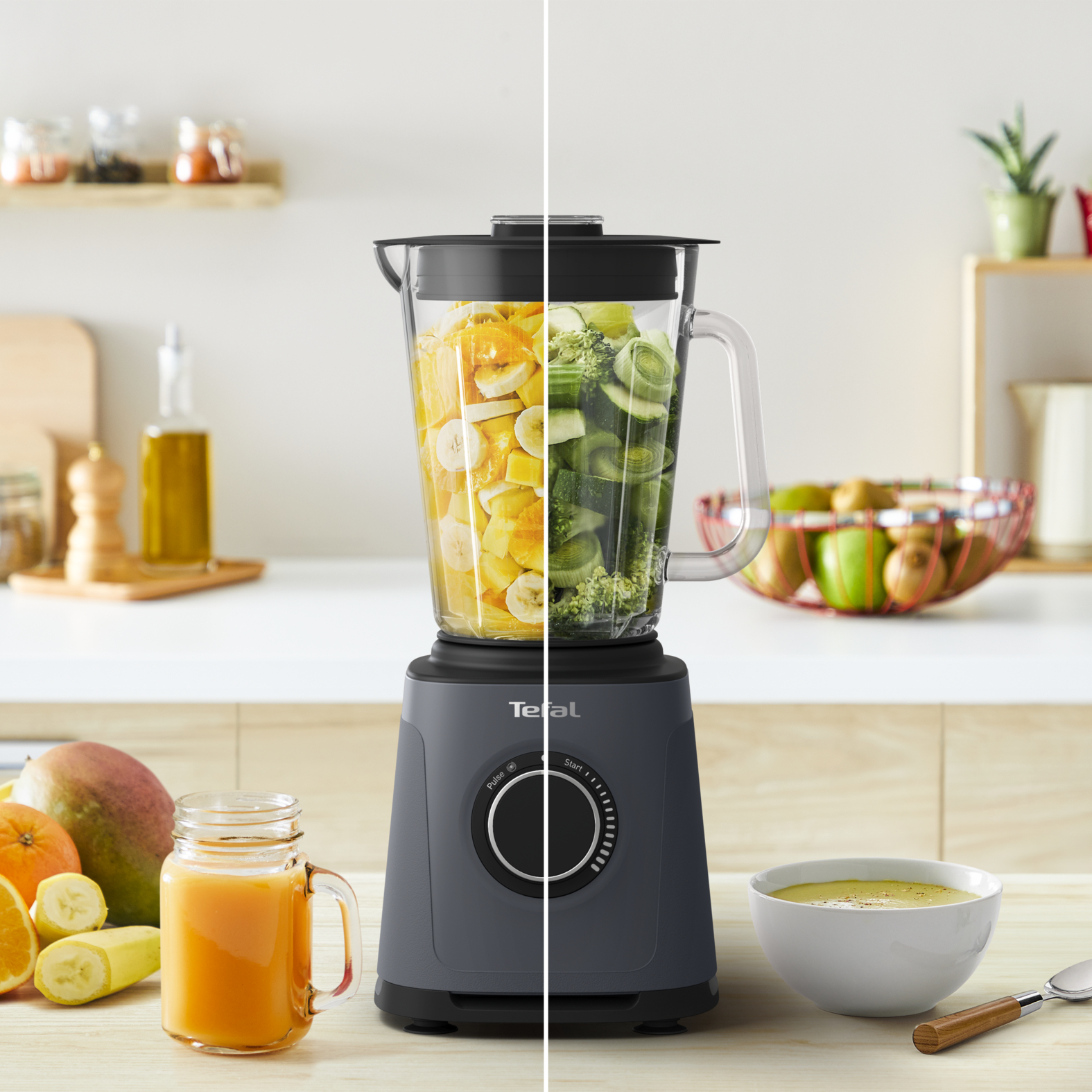 Tefal BL771B PerfectMix Essential Mixer, grau