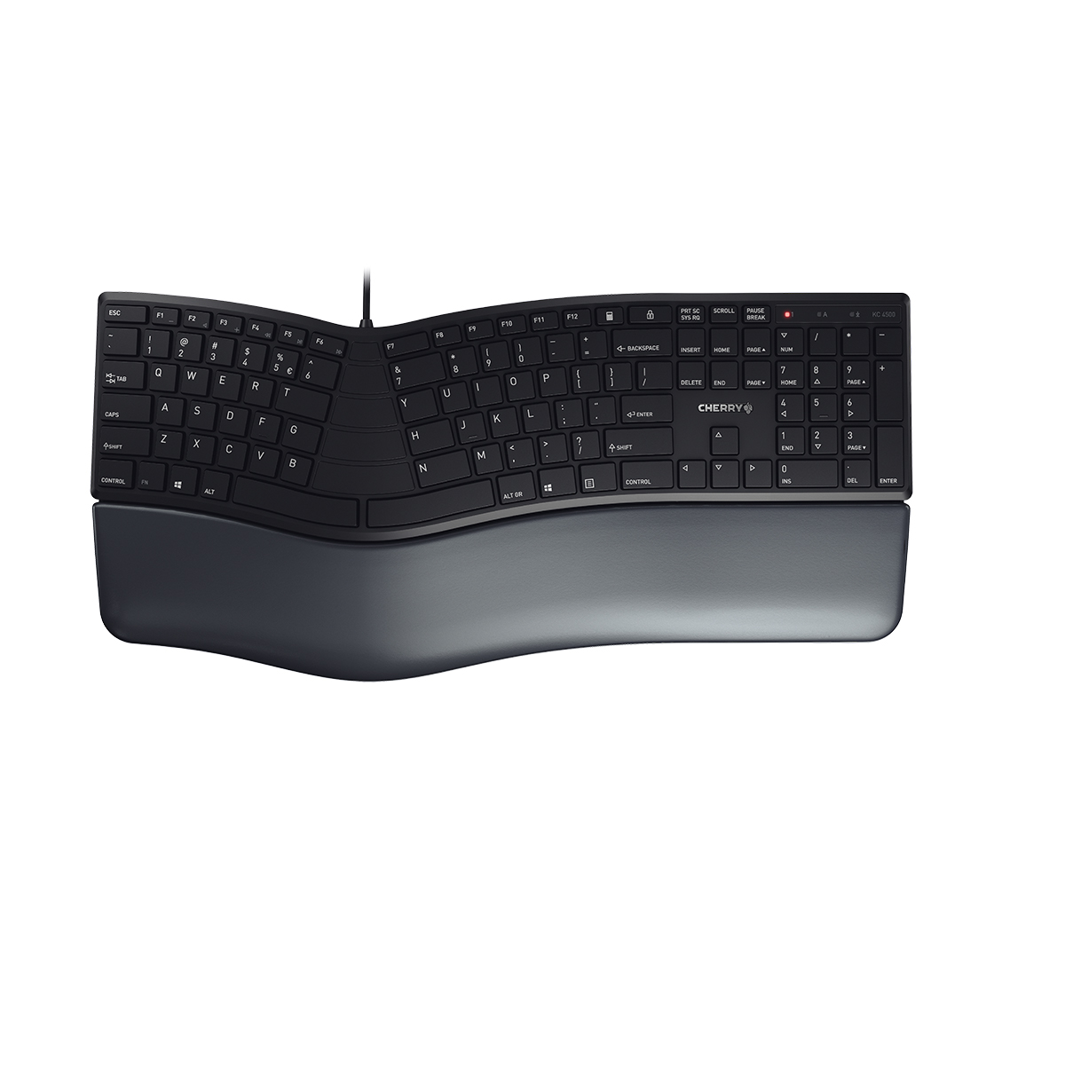 CHERRY KC 4500 ERGO ergonomische Tastatur kabelgebunden schwarz