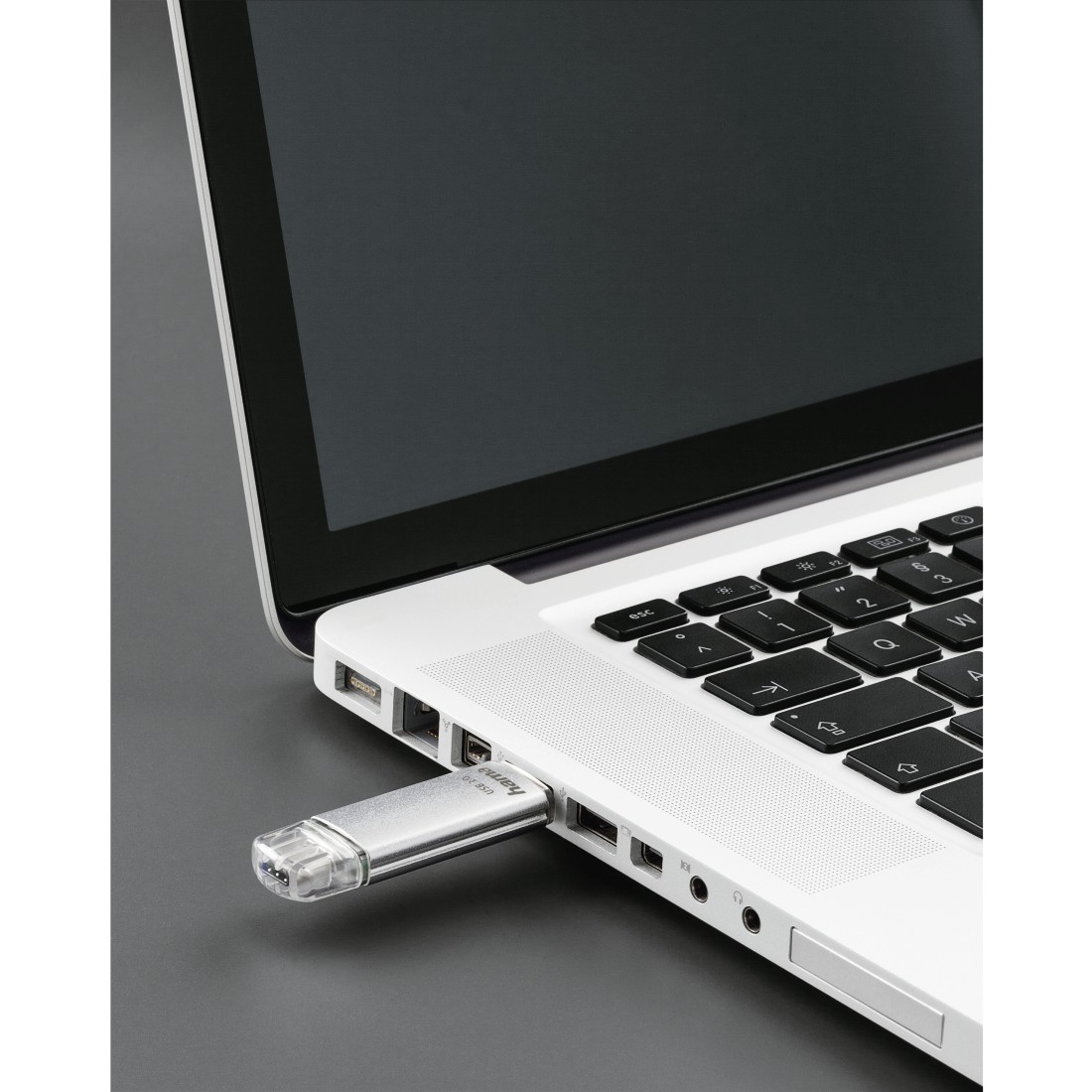 hama USB-Stick C-Laeta silber 256 GB, 1 St.